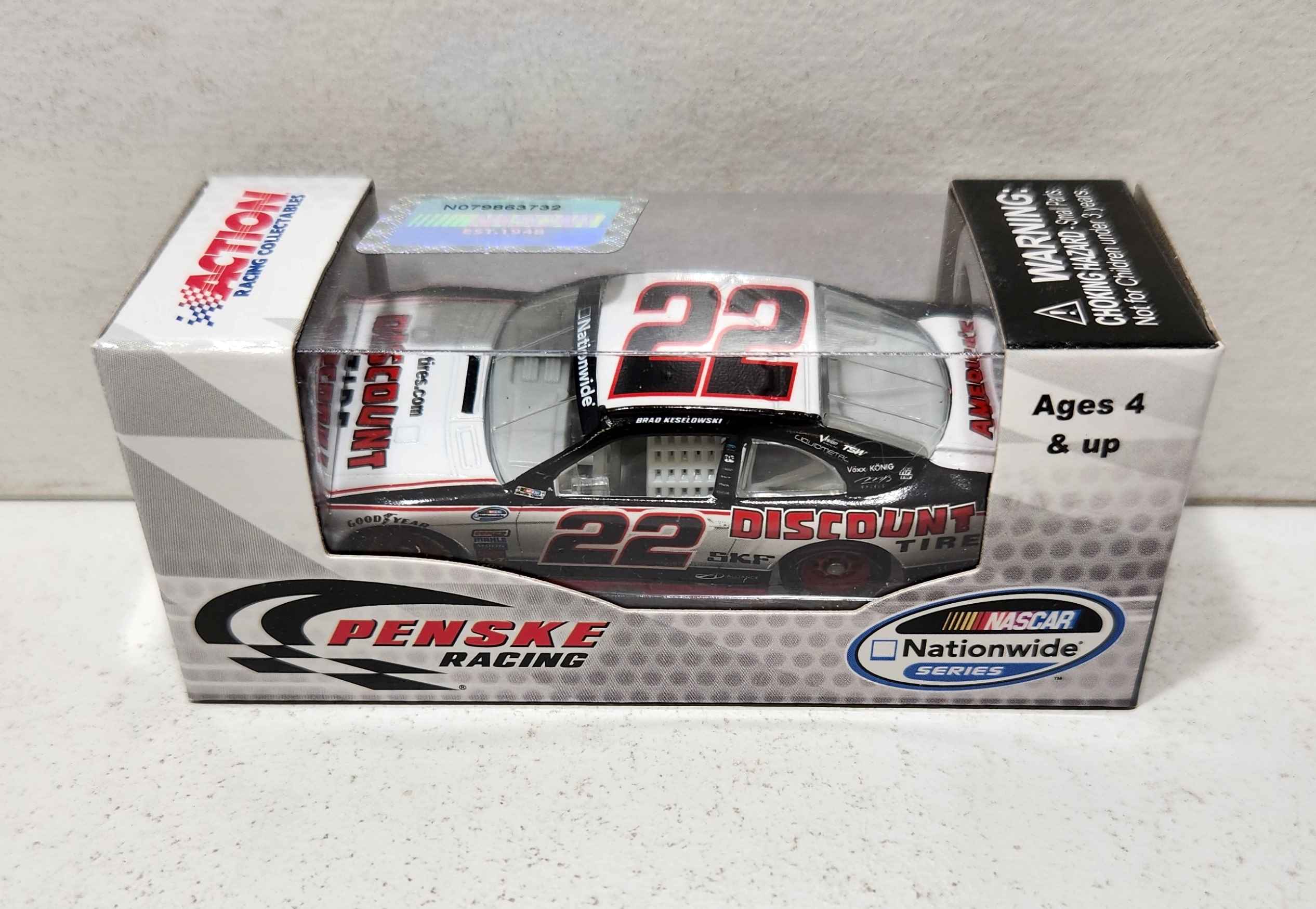 2013 Brad Keselowski 1/64th Discount Tire "Nationwide Series" Pitstop Series Mustang