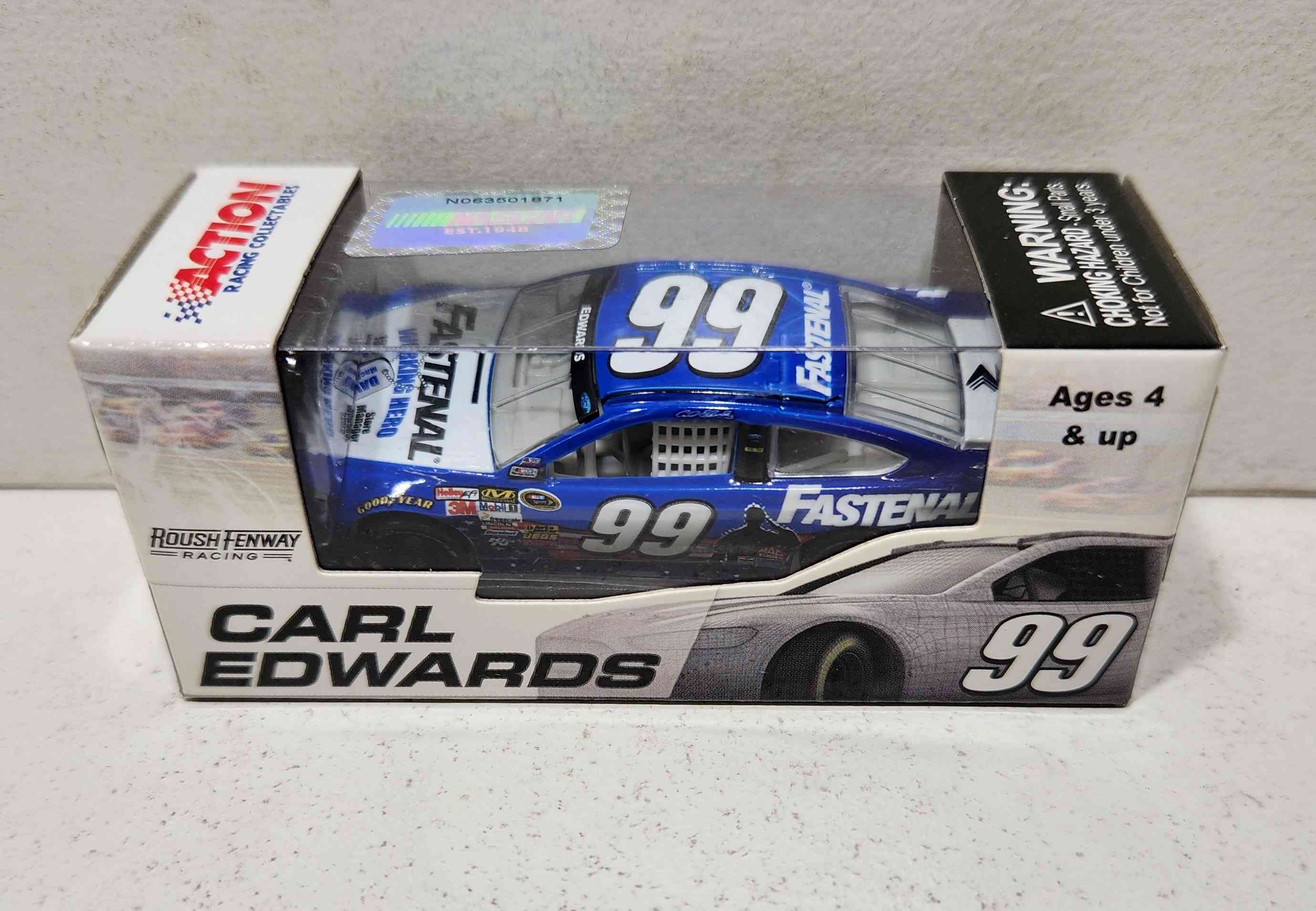 2013 Carl Edwards 1/64th Fastenal "American Salute""Heros" Pitstop Series Fusion