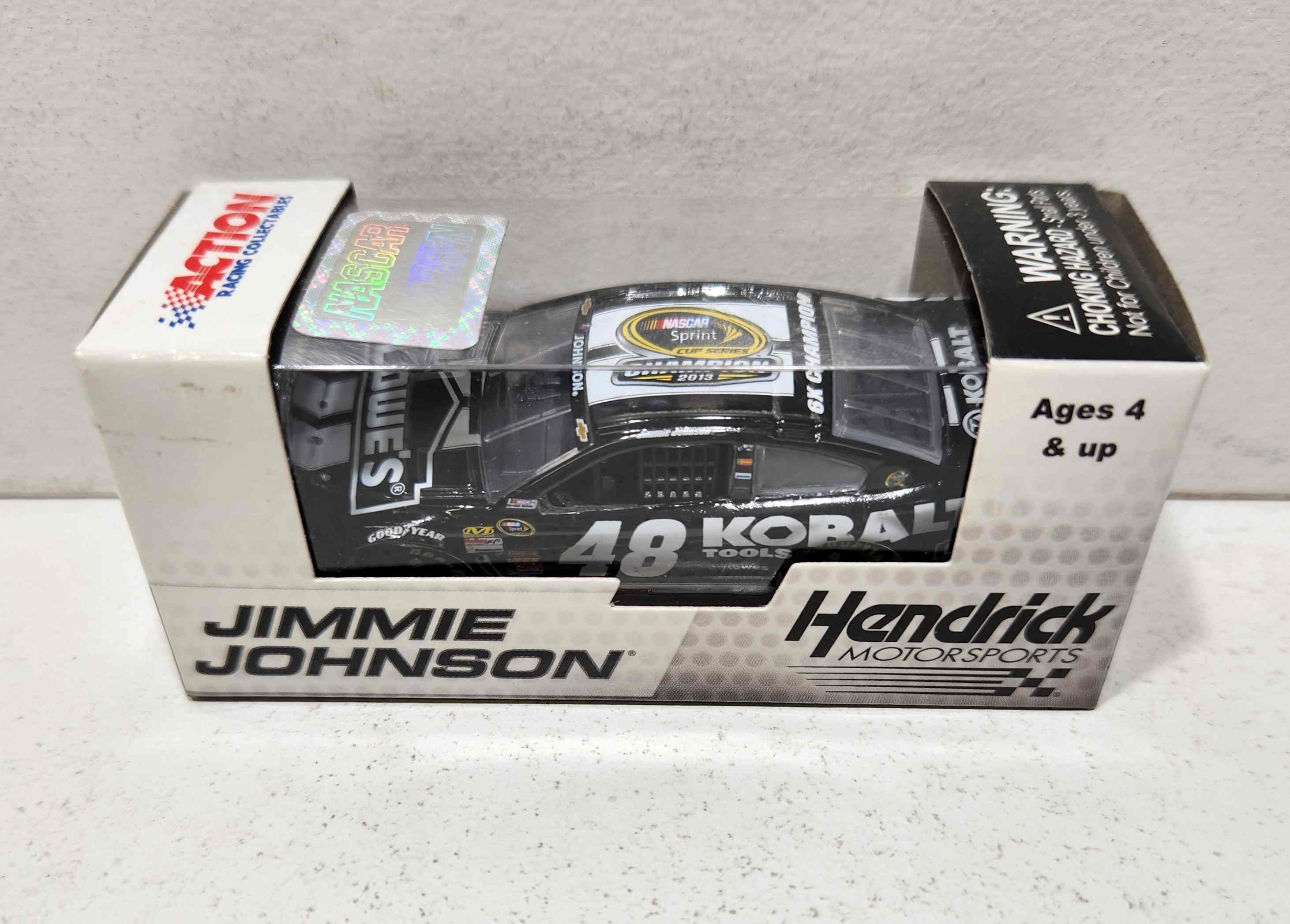 2013 Jimmie Johnson 1/64th Lowes/Kobalt "6 Time Sprint Cup Champion" Pitstop Series Chevrolet SS