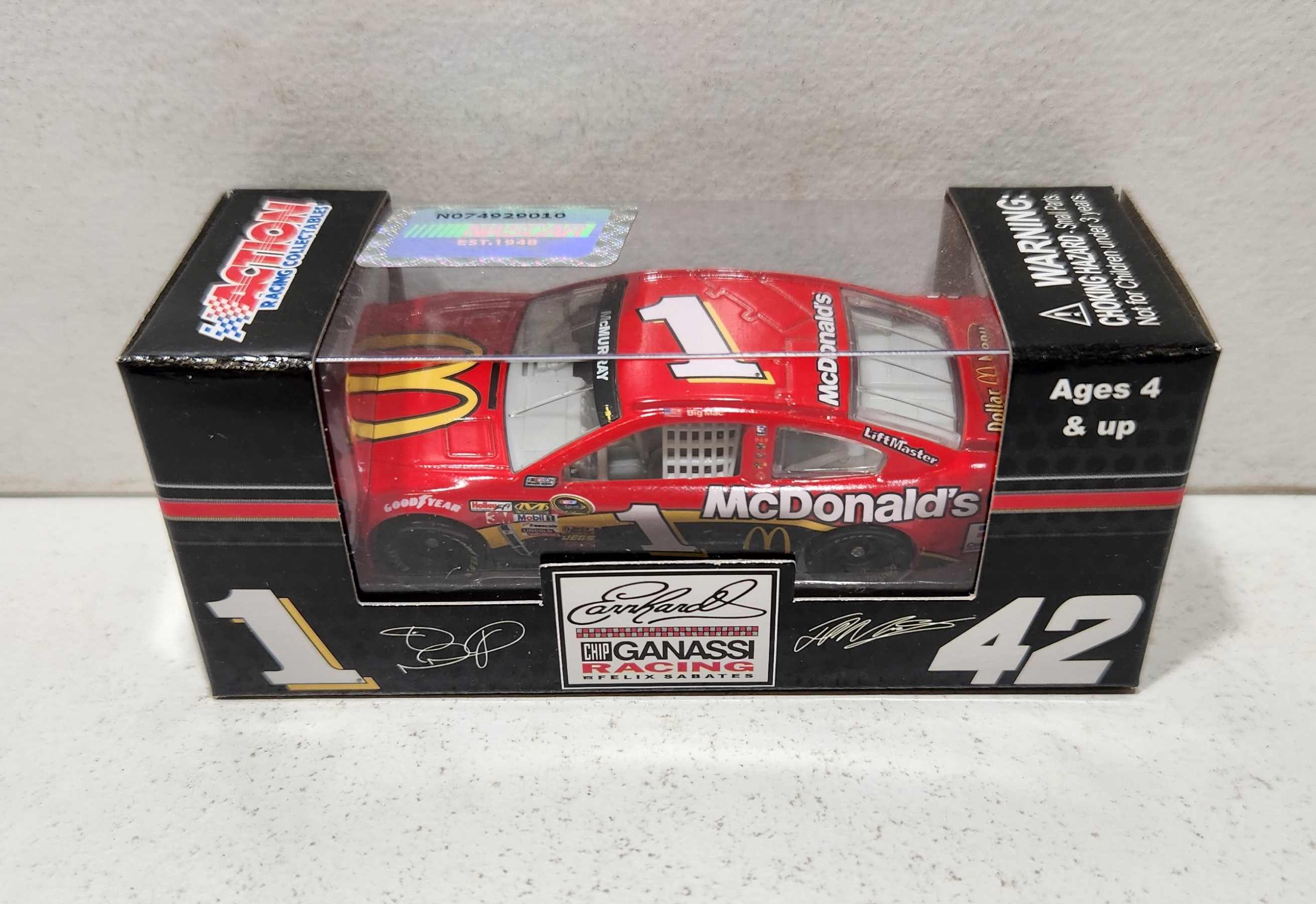 2013 Jamie McMurray 1/64th McDonald's Pitstop Series Chevrolet SS