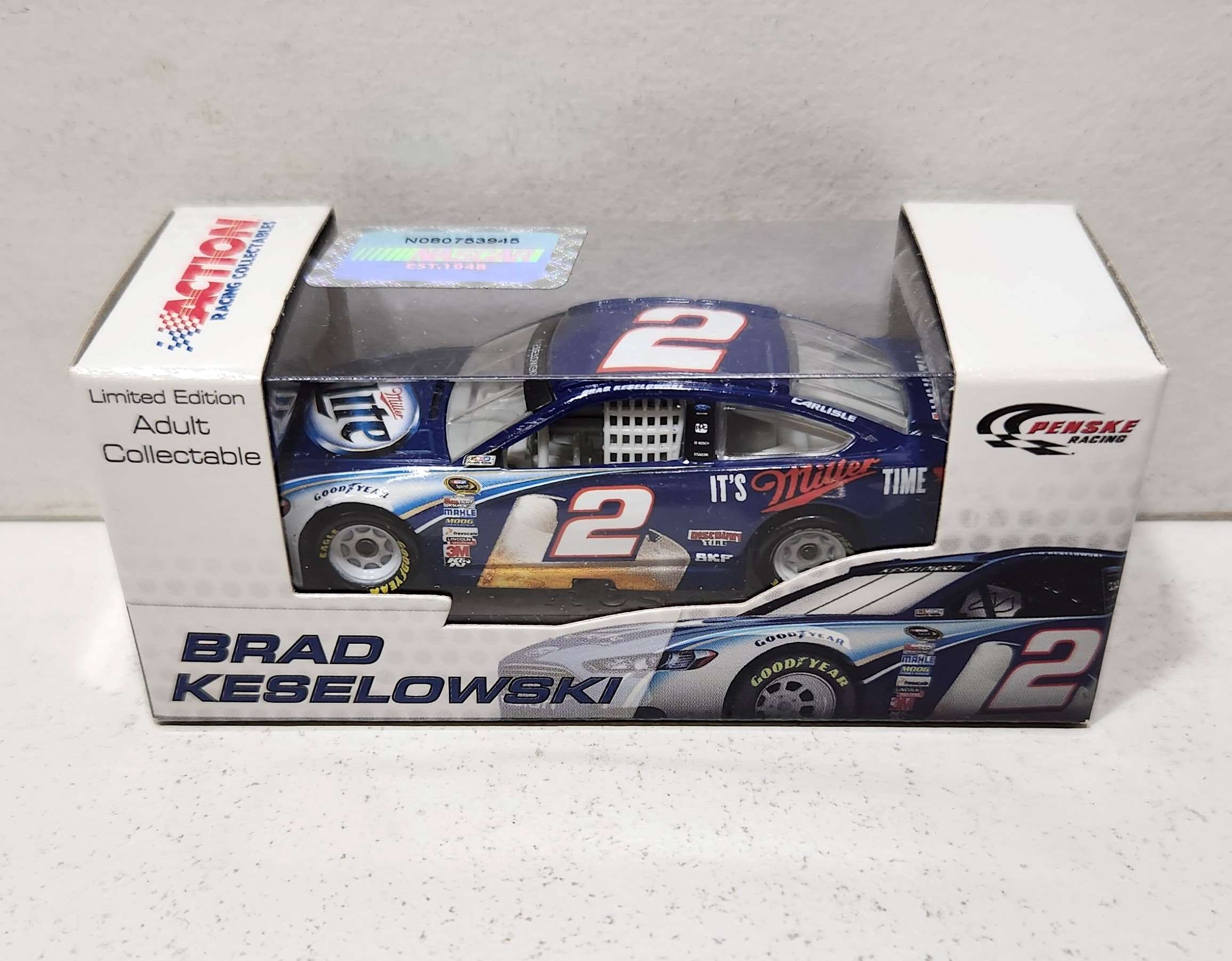 2013 Brad Keselowski 1/64th Miller Lite Pitstop Series Fusion