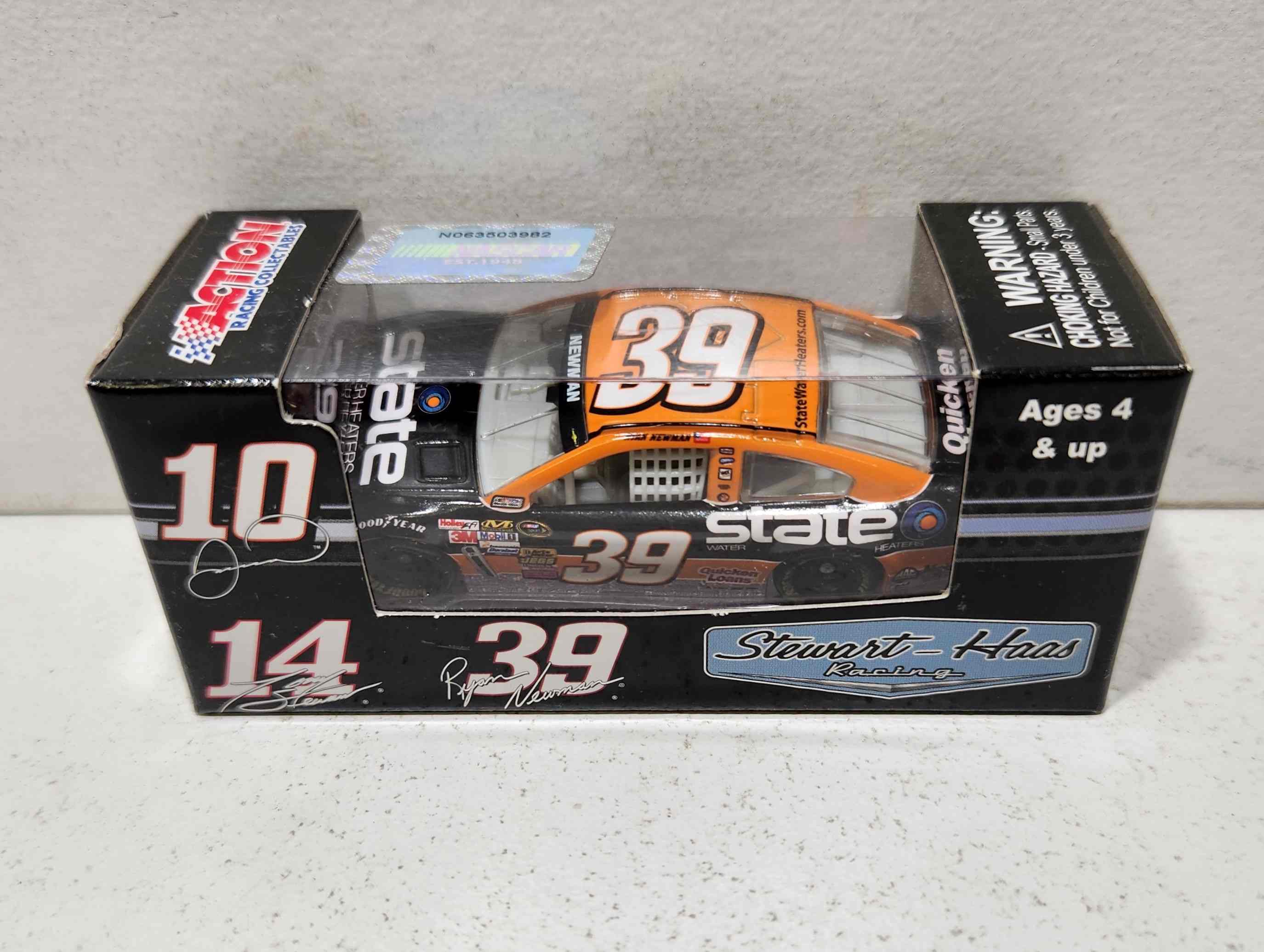 2013 Ryan Newman 1/64th State Water Heaters Pitstop Series Chevrolet SS