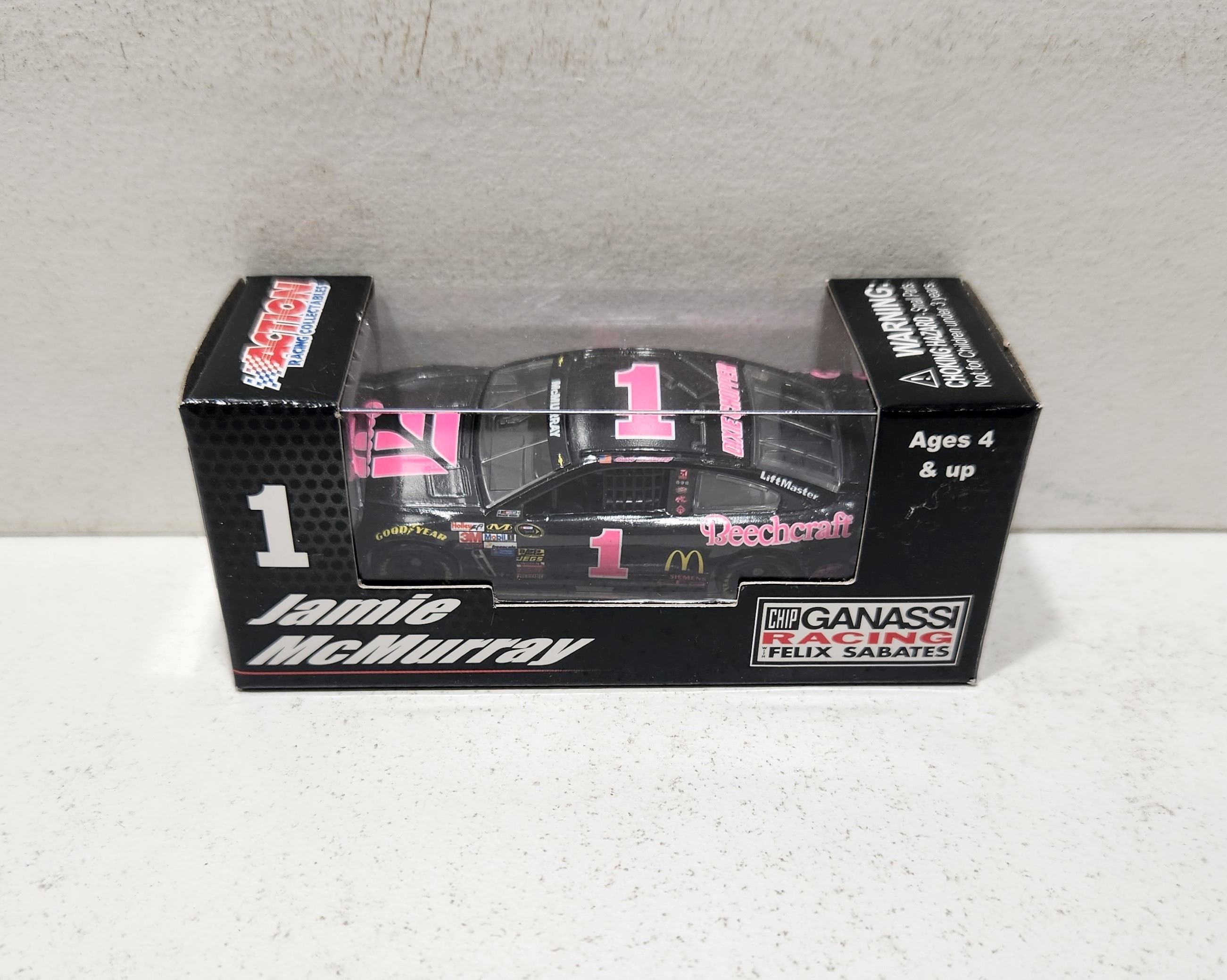 2014 Jamie McMurray 1/64th Cessna "Paint the Track Pink" Pitstop Series Chevrolet SS