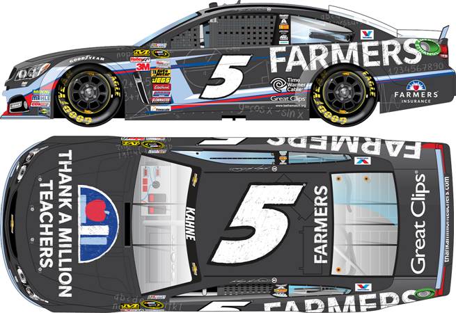 2014 Kasey Kahne 1/24th Farmers "Thank a Million Teachers" Chevrolet SS