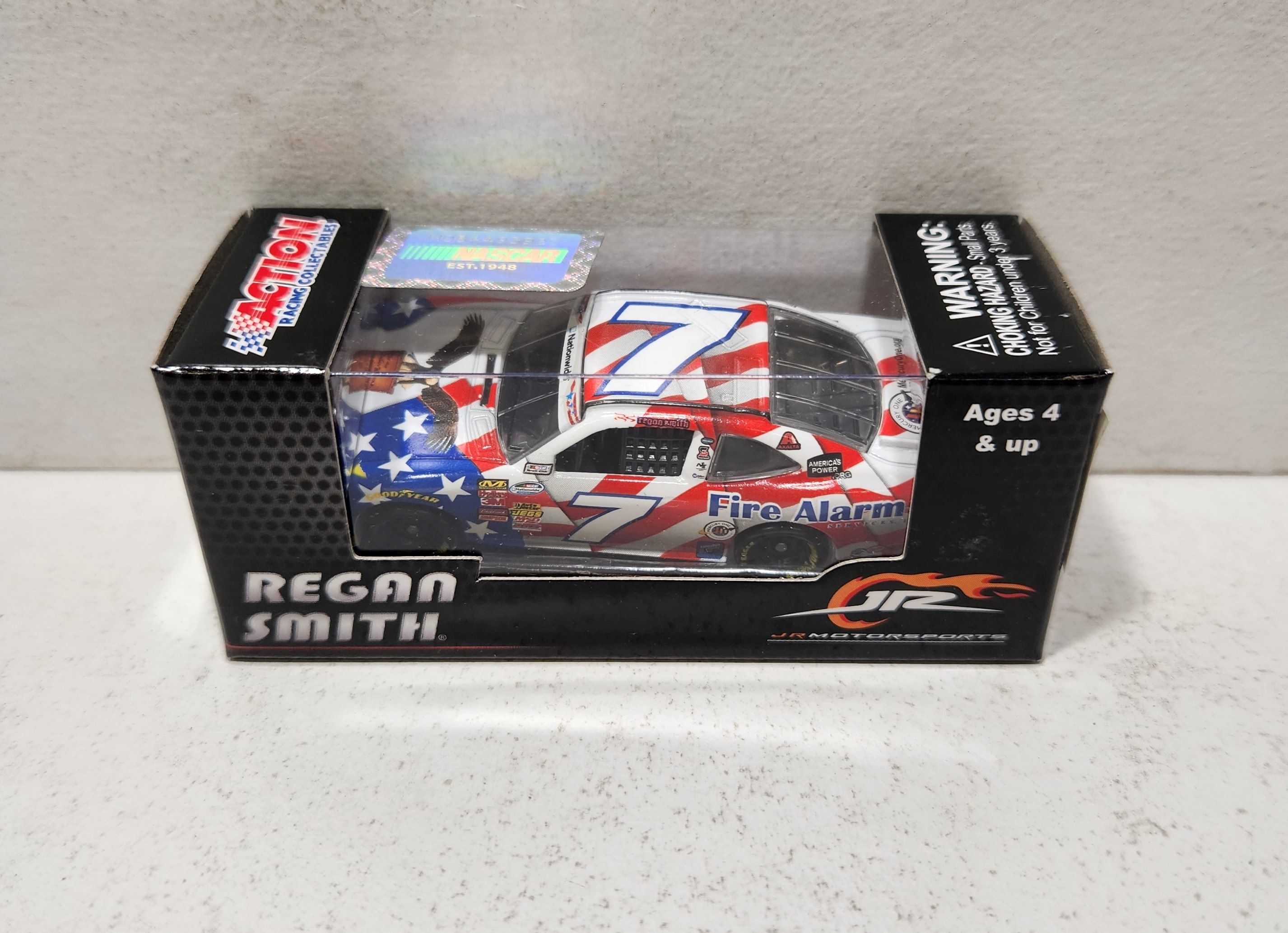 2014 Regan Smith 1/64th Fire Alarm "American Salute" "Nationwide Series" Pitstop Series car