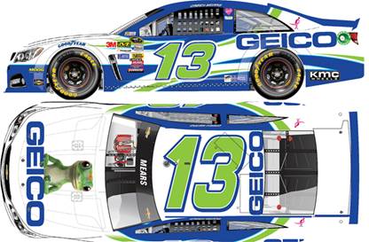 2014 Casey Mears 1/64th Geico Pitstop Series car