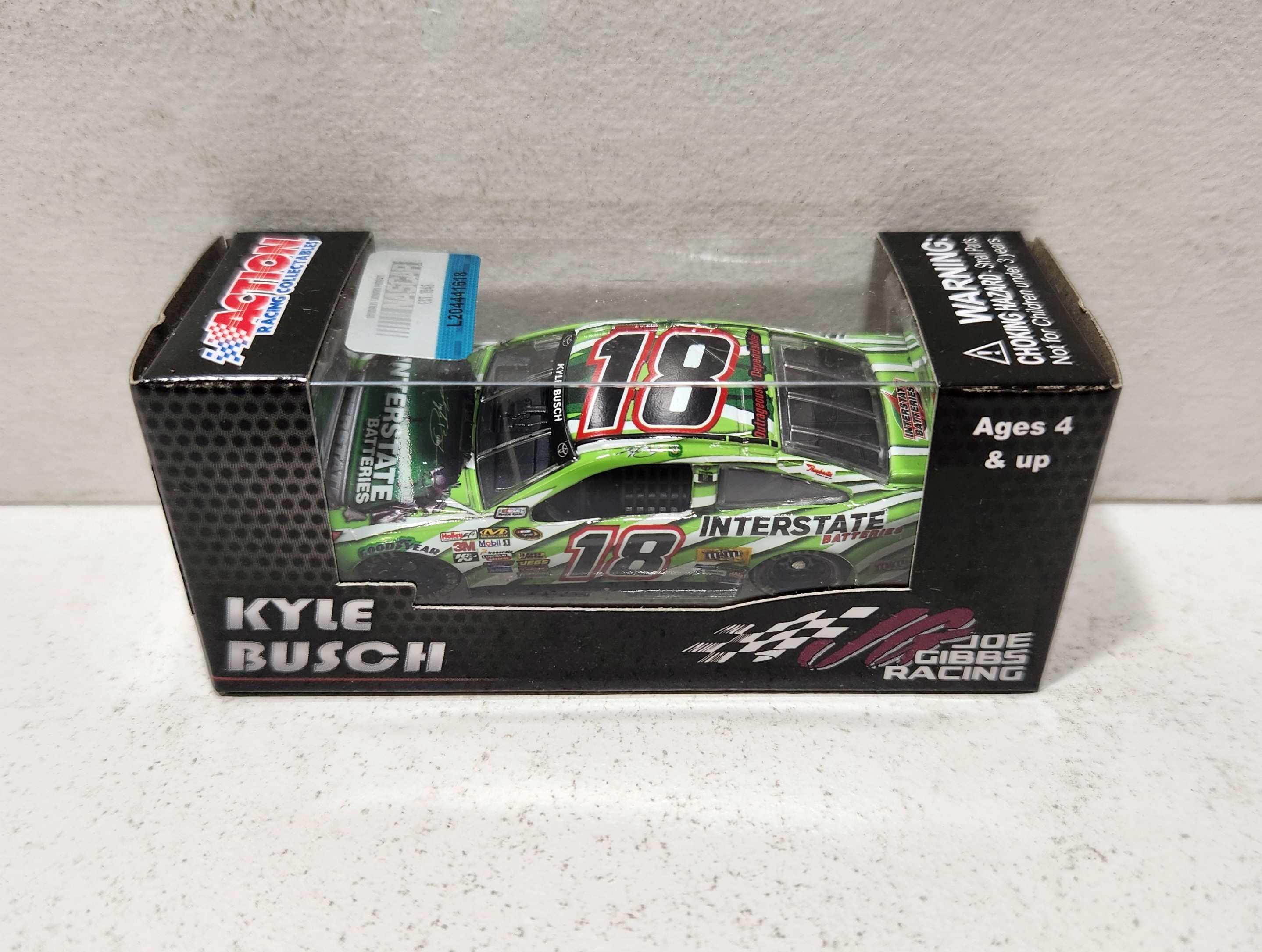 2014 Kyle Busch 1/64th Interstate Batteries "Legacy" Pitstop Series Camry