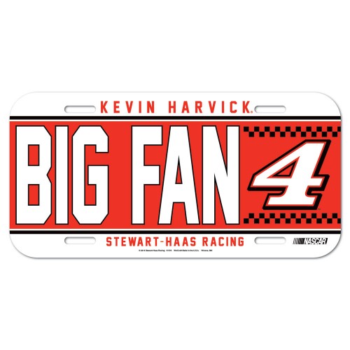 2014 Kevin Harvick "Big Fan" License Plate by Wincraft