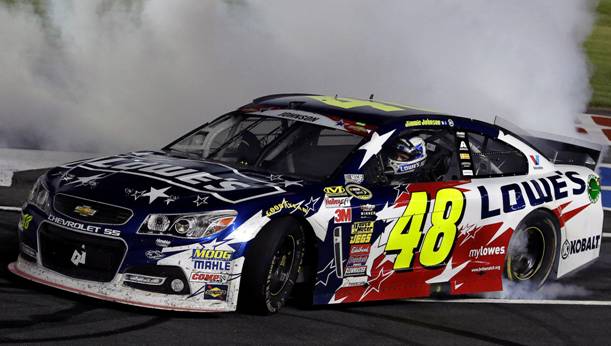 2014 Jimmie Johnson 1/24th Lowe's "American Salute" "Coke 600 Win" Chevrolet SS