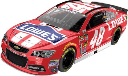2014 Jimmie Johnson 1/24th Lowe's "Red Vest" car