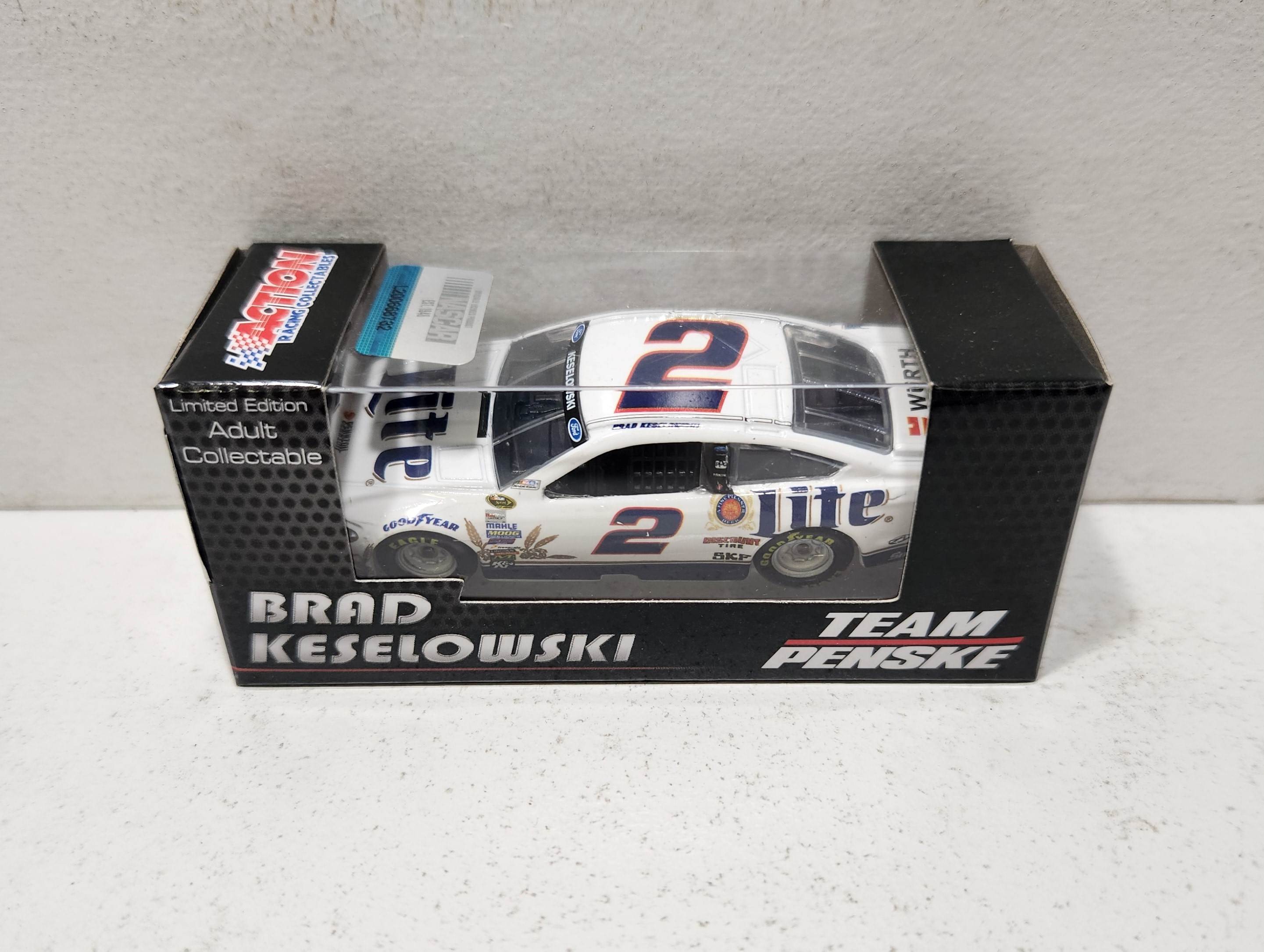 2014 Brad Keselowski 1/64th Miller Lite "White" Pitstop Series Fusion