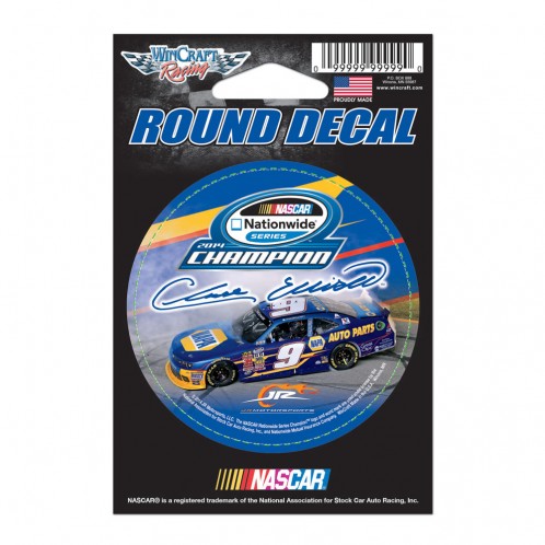 2014 Chase Elliott NAPA "Nationwide Series Champion" 3" Round Decal