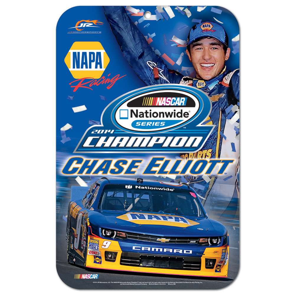 2014 Chase Elliott NAPA "Nationwide Series Champion" Sign by Wincraft
