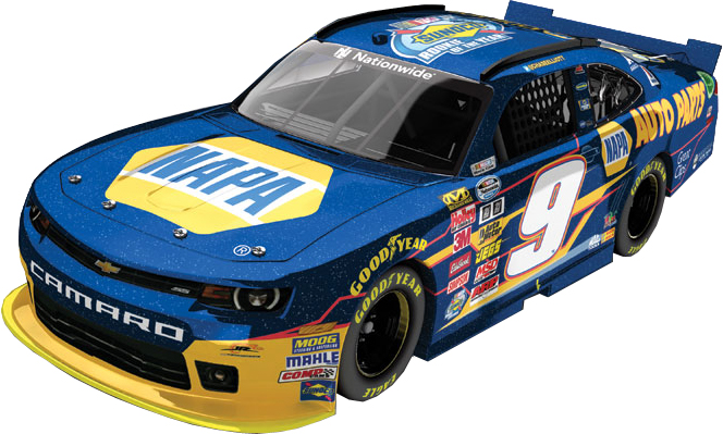 2014 Chase Elliott 1/24th NAPA "Rookie of the Year" "Galaxy Finish" car