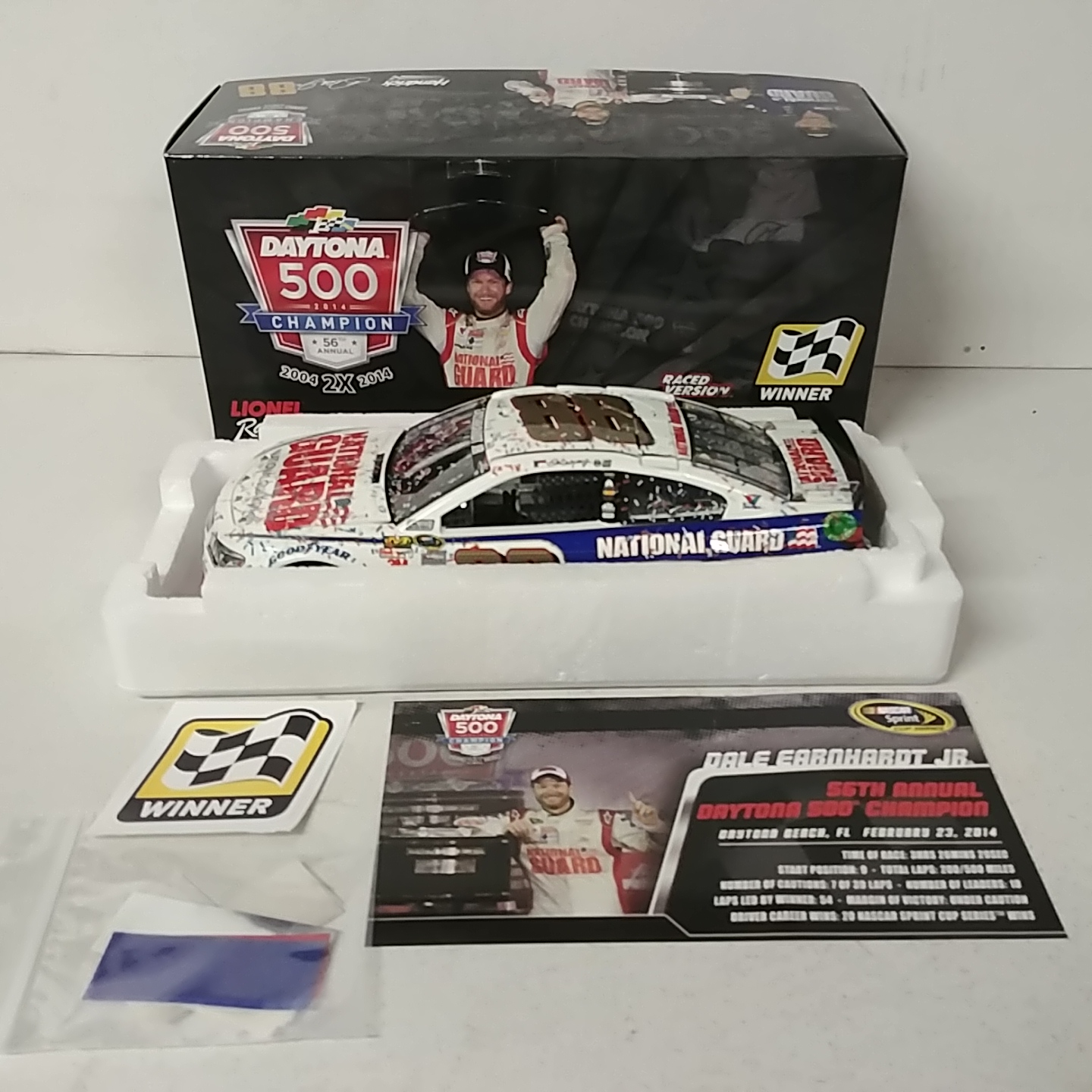 2014 Dale Earnhardt Jr 1/24th National Guard "Daytona 500 Win" car