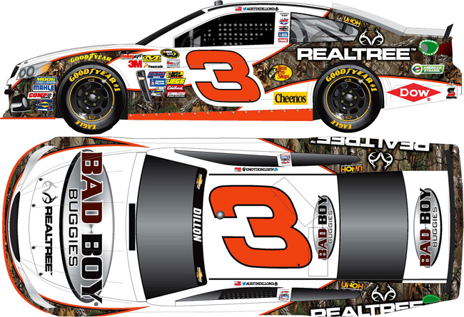 2014 Austin Dillon 1/24th Realtree "Bad Boy Buggies" Chevrolet SS