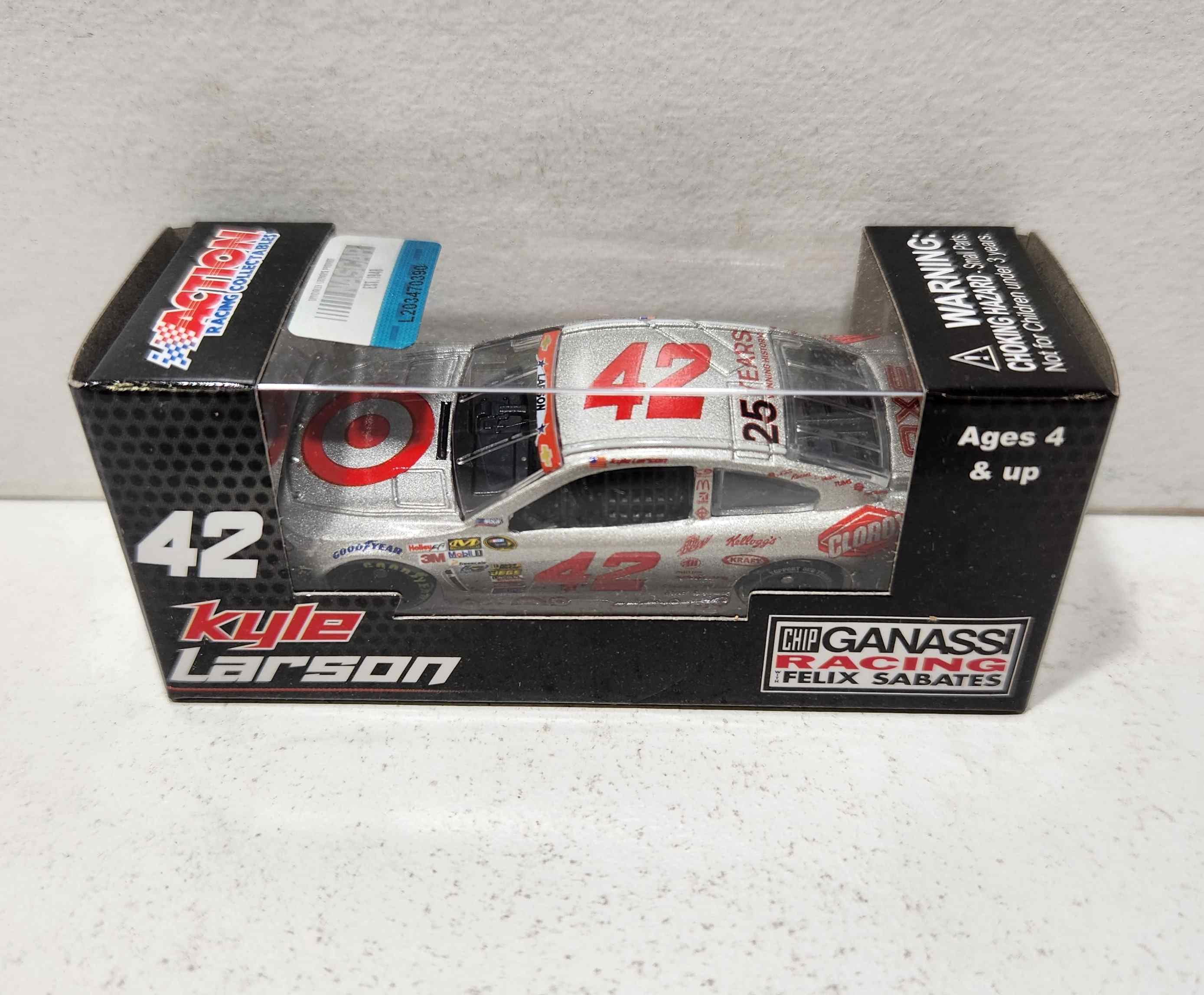 2014 Kyle Larson 1/64th Target "Silver" Pitstop Series Chevrolet SS