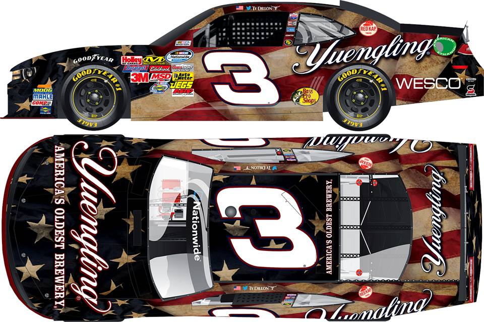 2014 Ty Dillon 1/24th Yuengling Light "American Salute""Nationwide Series" Camaro