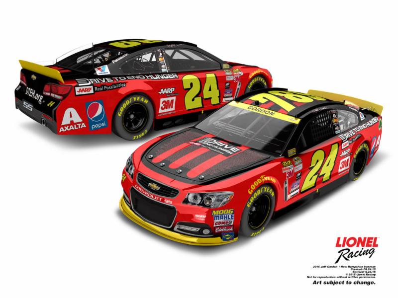 2015 Jeff Gordon 1/24th AARP/DTEH "Ride with Jeff/Ironman" Chevrolet SS