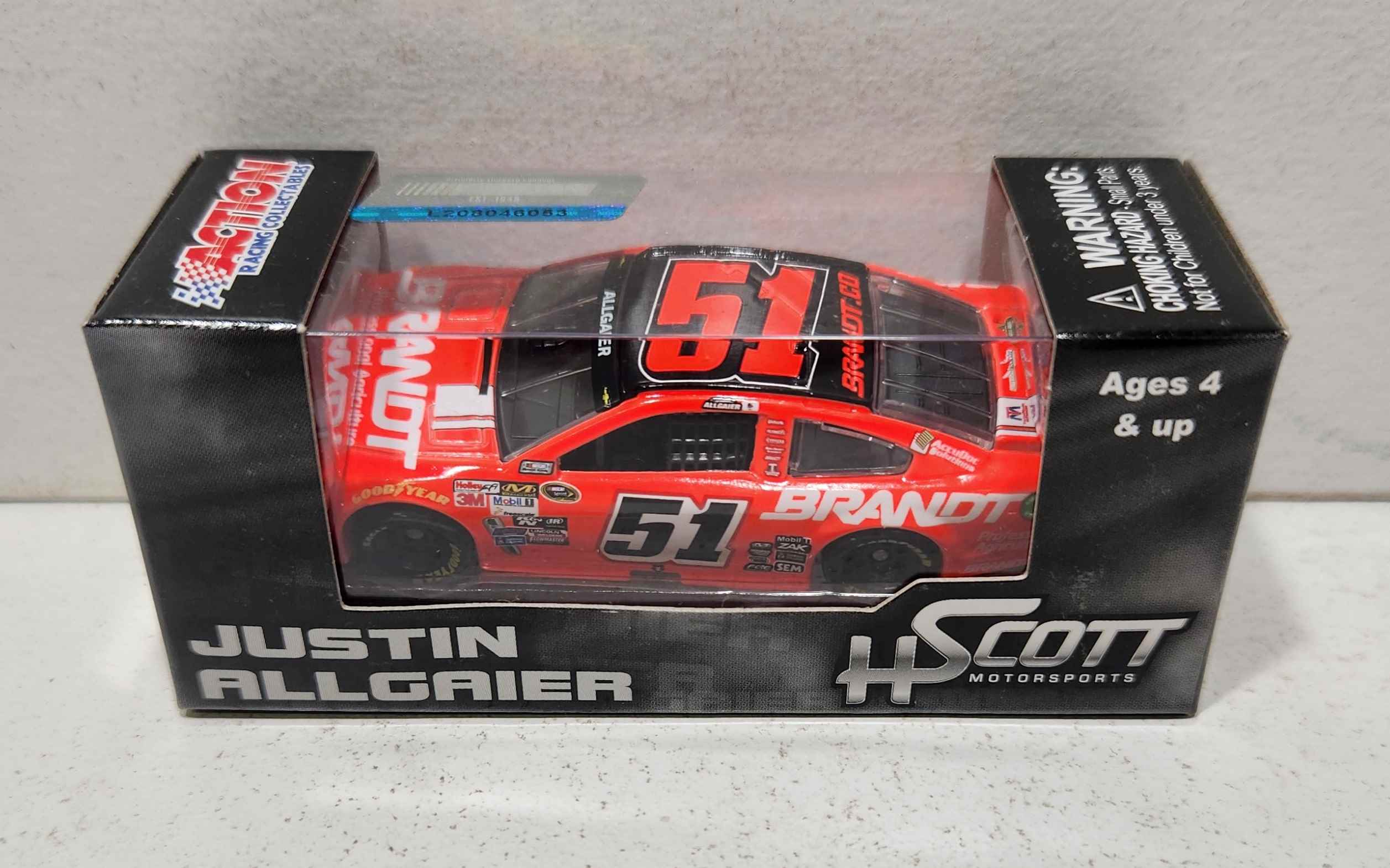 2015 Justin Allgaier 1/64th Brandt Pitstop Series Chevrolet SS