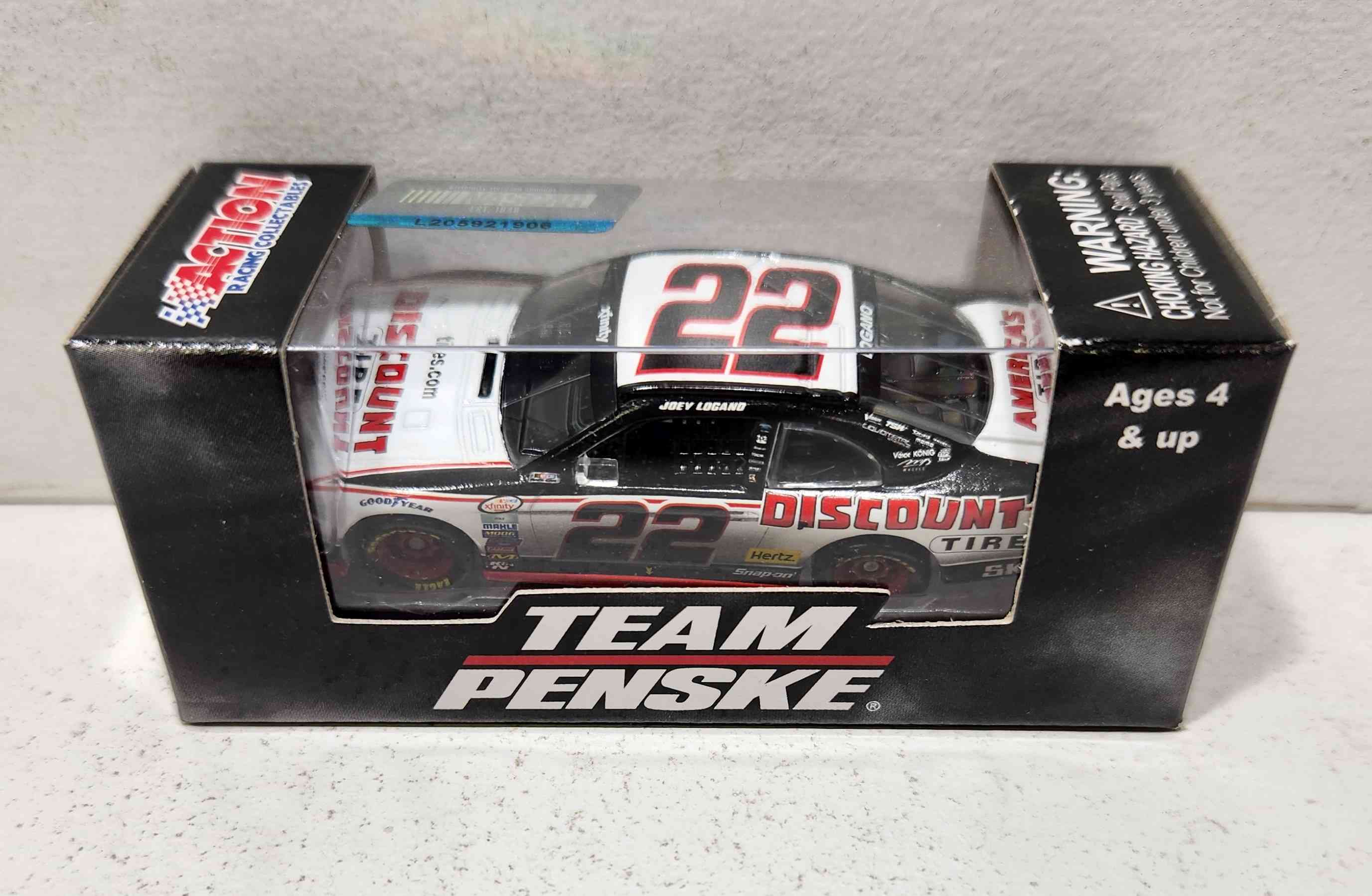 2015 Joey Logano 1/64th Discount Tire "Xfinity Series" Pitstop Series Mustang