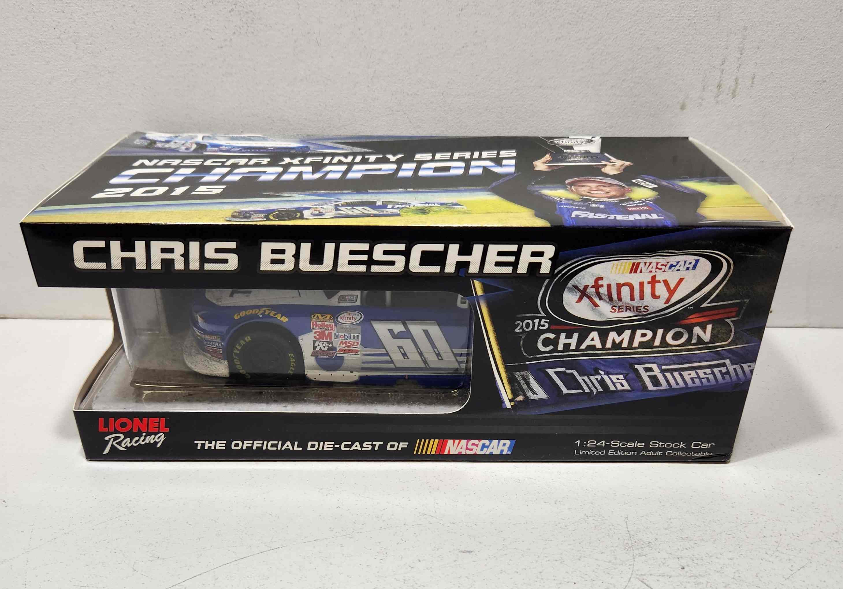 2015 Chris Buescher 1/24th Fastenal "XFINITY Series Champion" Gold Series Mustang