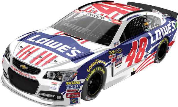 2015 Jimmie Johnson 1/64th Lowe’s "Patriotic" Pitstop Series Chevrolet SS