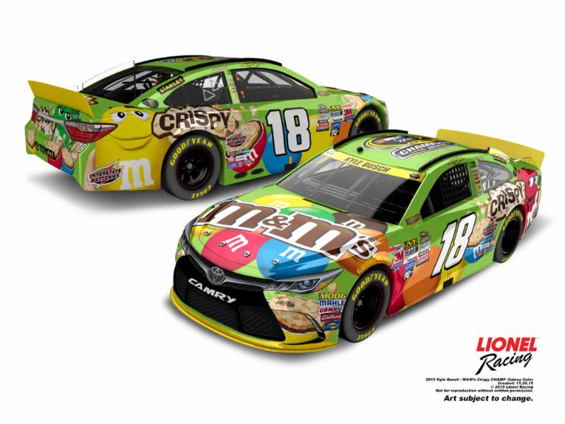 2015 Kyle Busch 1/24th M&M's "Sprint Cup Champion" Camry