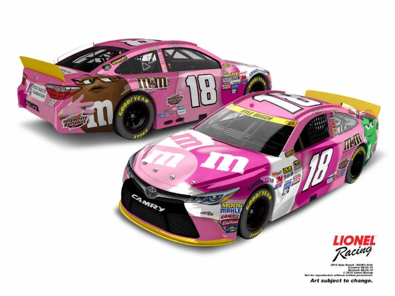 2015 Kyle Busch 1/64th M&M's "Pink" Pitstop Series Camry