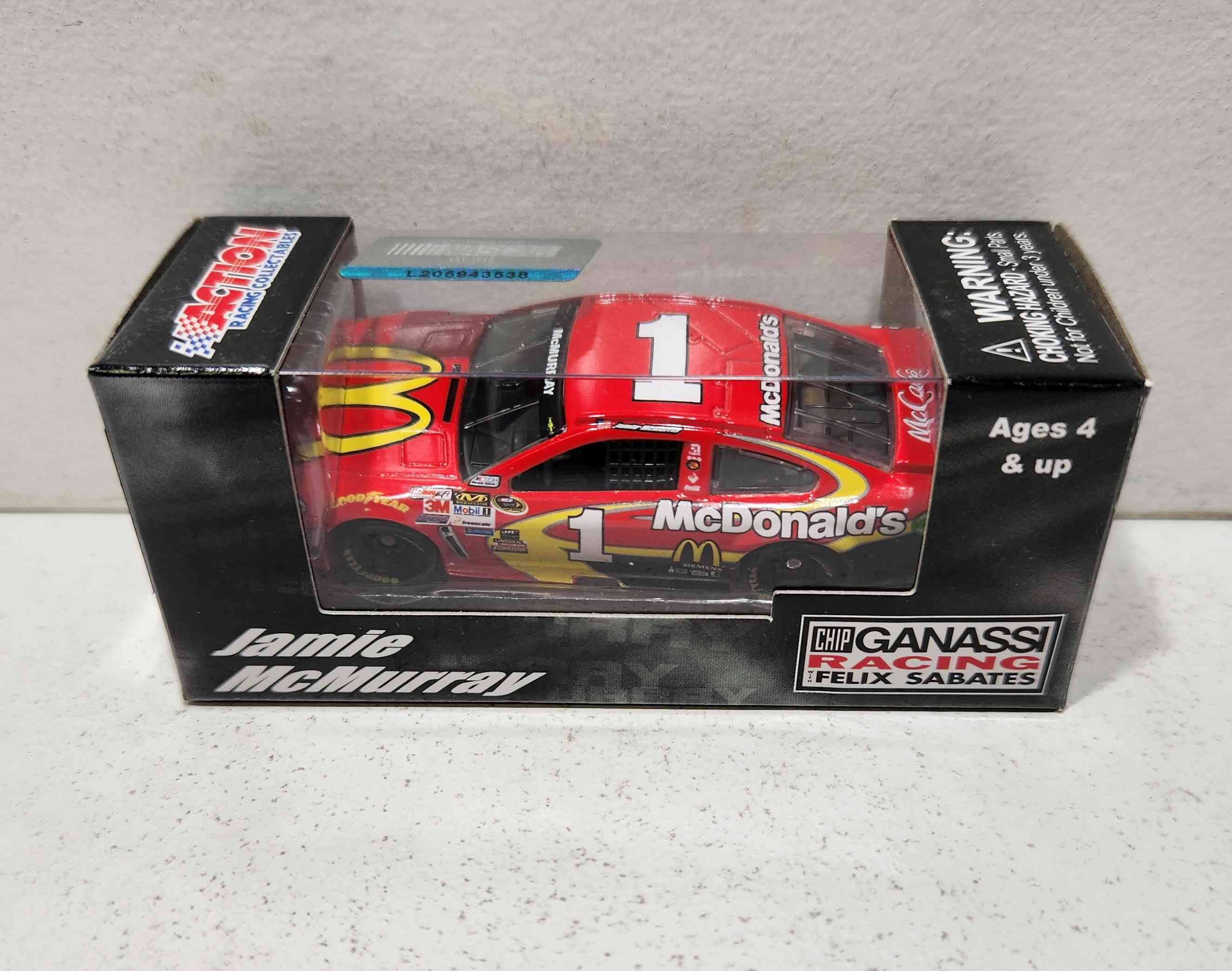 2015 Jamie McMurray 1/64th McDonald's Pitstop series Chevrolet SS