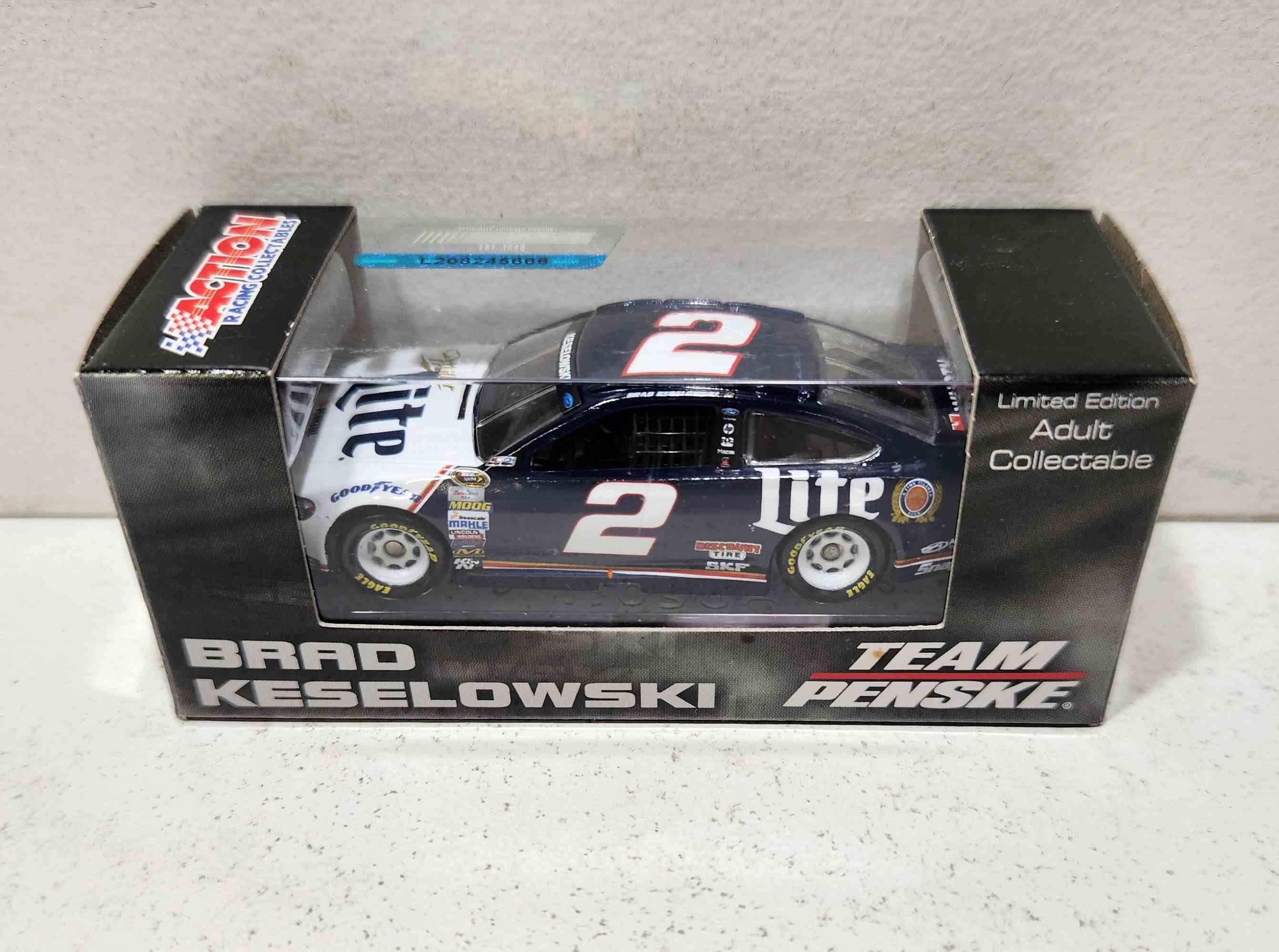 2015 Brad Keselowski 1/64th Miller Lite "Retro" Pitstop Series Fusion