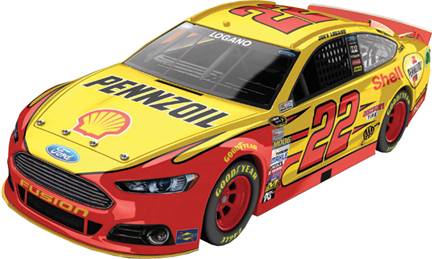 2015 Joey Logano 1/64th Pennzoil/Shell Pitstop Series car