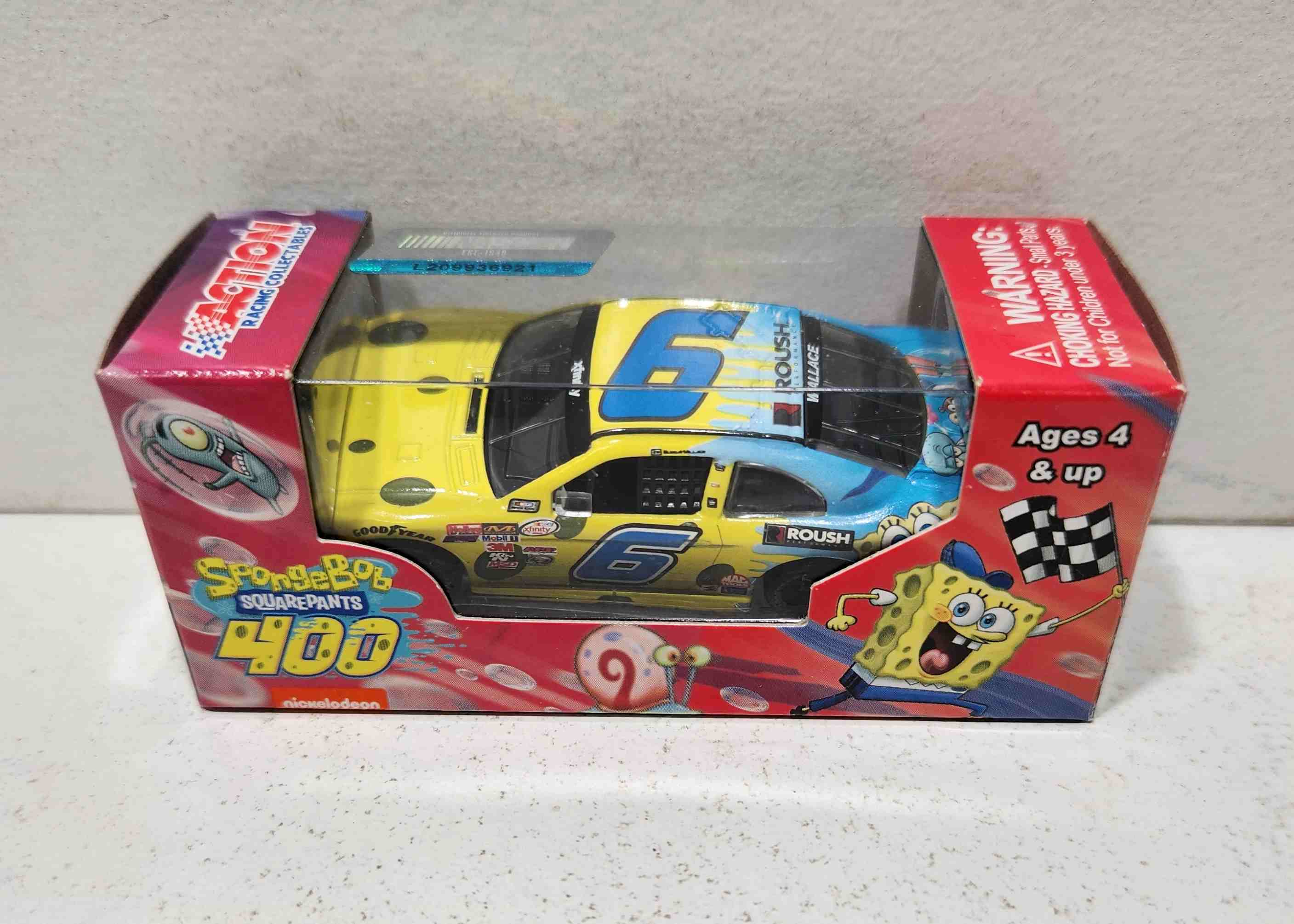 2015 Darrell “Bubba” Wallace Jr 1/64th Sponge Bob "Xfinity Series" Pitstop Series Mustang