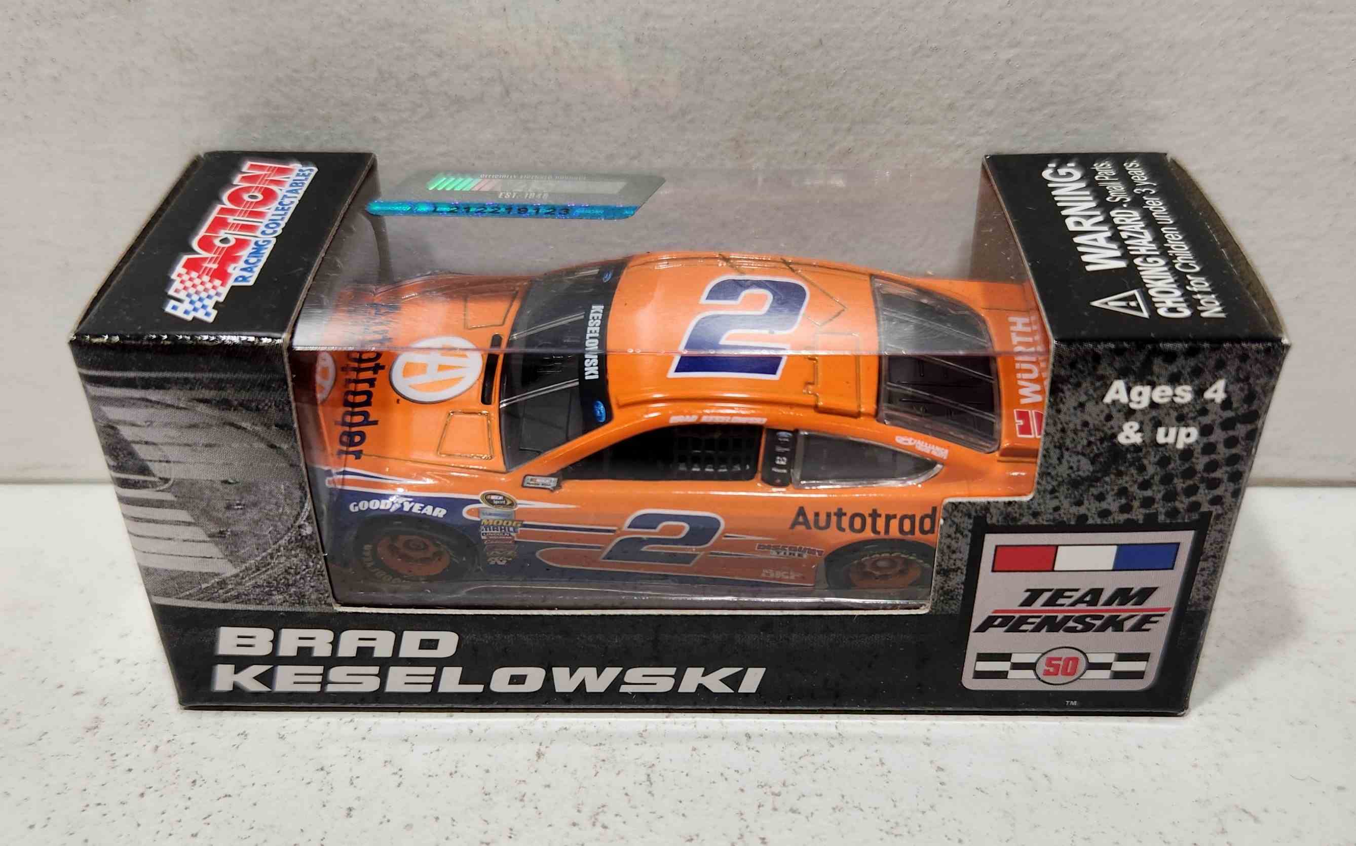 2016 Brad Keselowski 1/64th Autotrader Pitstop Series Fusion