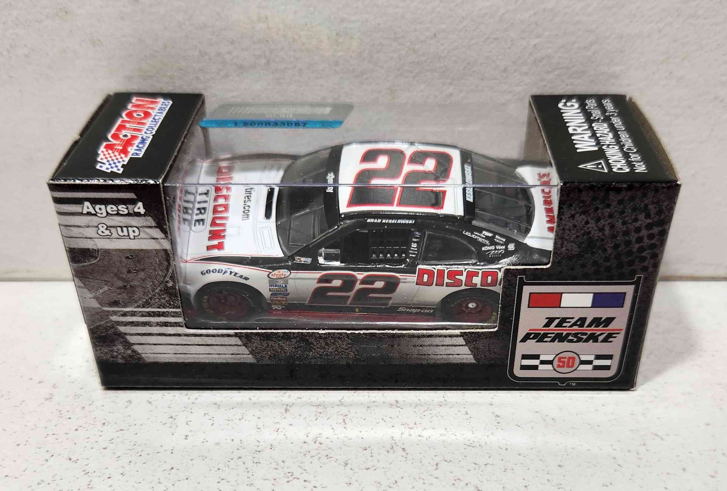 2016 Brad Keselowski 1/64th Discount Tire "Xfinity Series" Pitstop Series Mustang