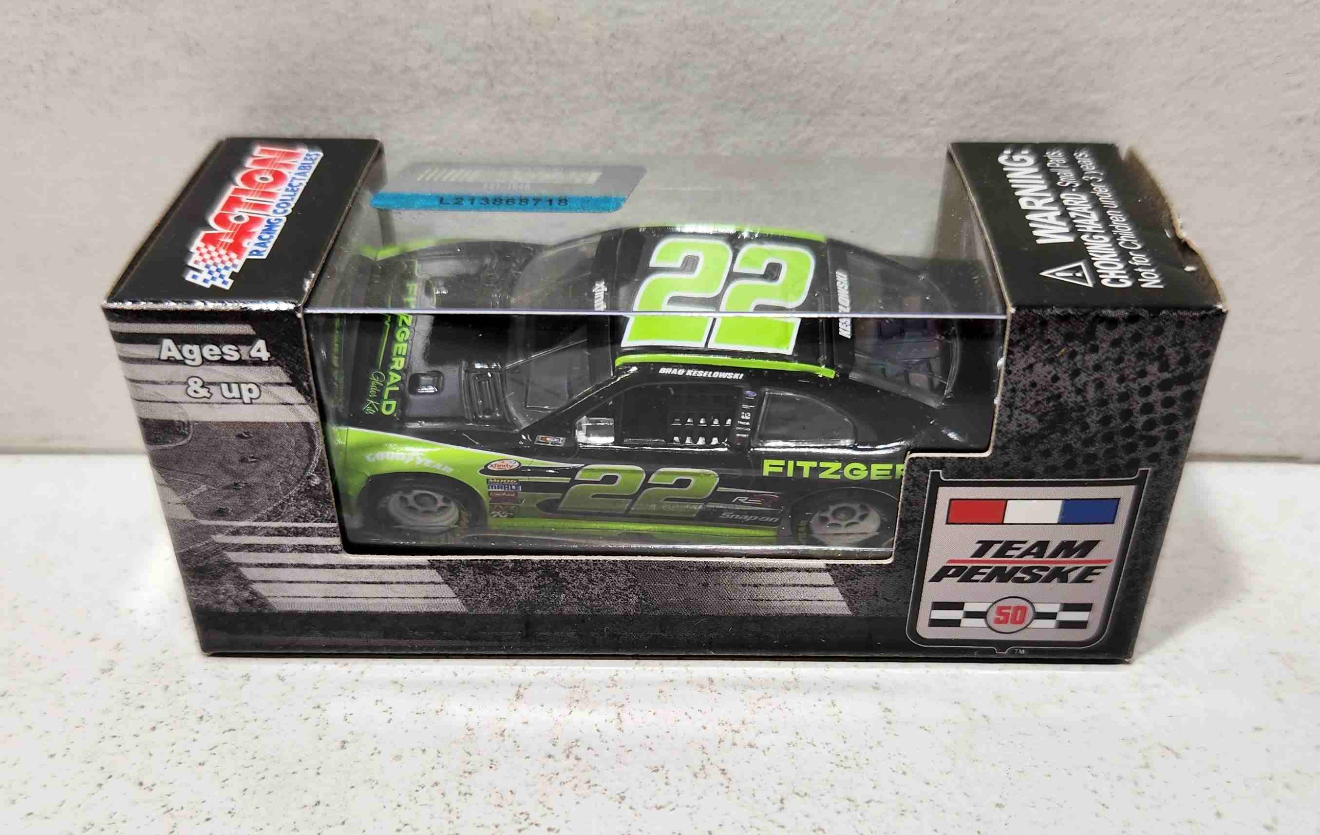 2016 Brad Keselowski 1/64th Fitzgerald "Xfinity Series" Pitstip Series Mustang