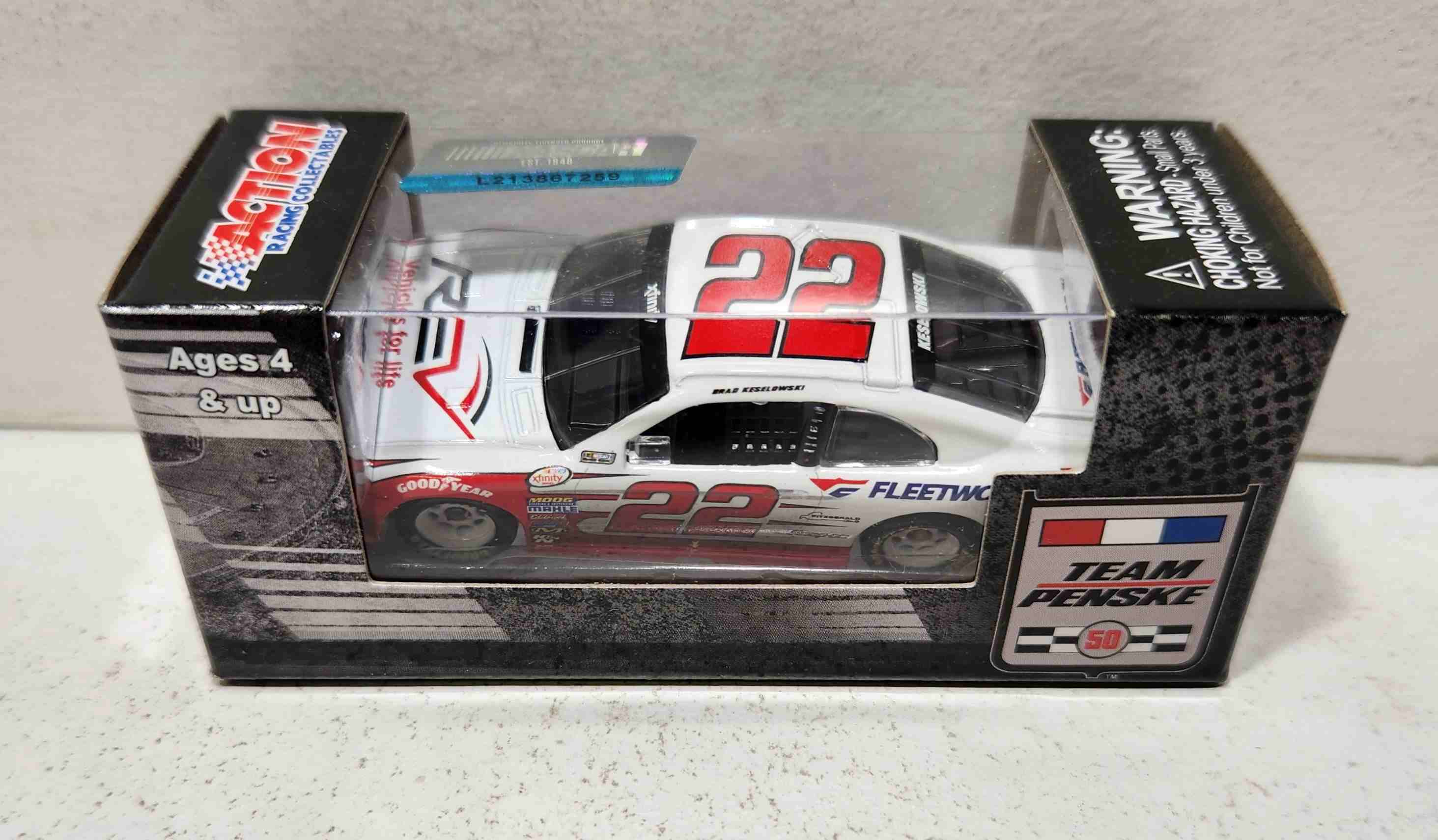 2016 Brad Keselowski 1/64th Fleetwood "Xfinity Series" Pitstop Series Mustang