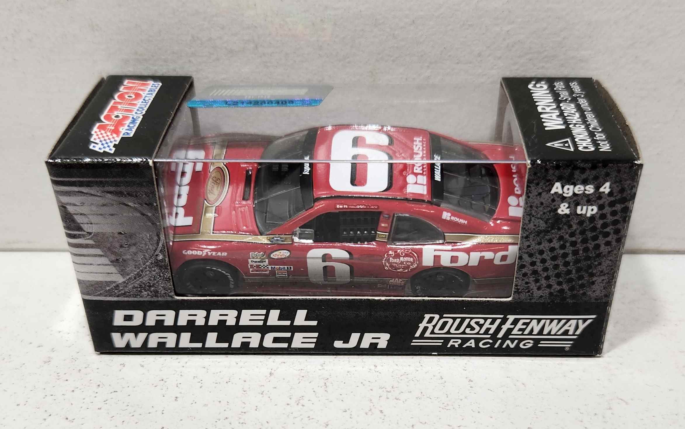 2016 Darrell "Bubba" Wallace Jr. 1/64th Ford "Darlington Throwback" "Xfinity Series" Pitstip Series Mustang