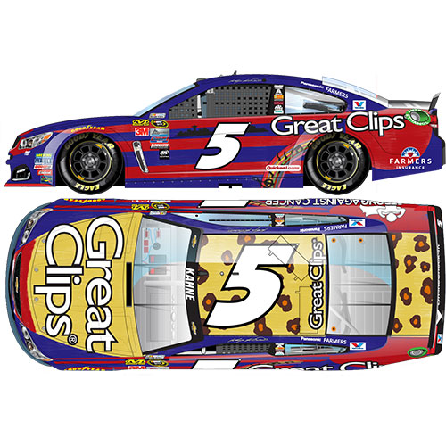 2016 Kasey Kahne 1/64th Great Clips "Strong Against Cancer" Pitstop Series Chevrolet SS