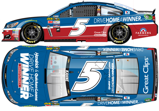 2016 Kasey Kahne 1/64th Hendrick Auto Group/Quicken Loans "Drive Home A Winner" Pitstop Series car
