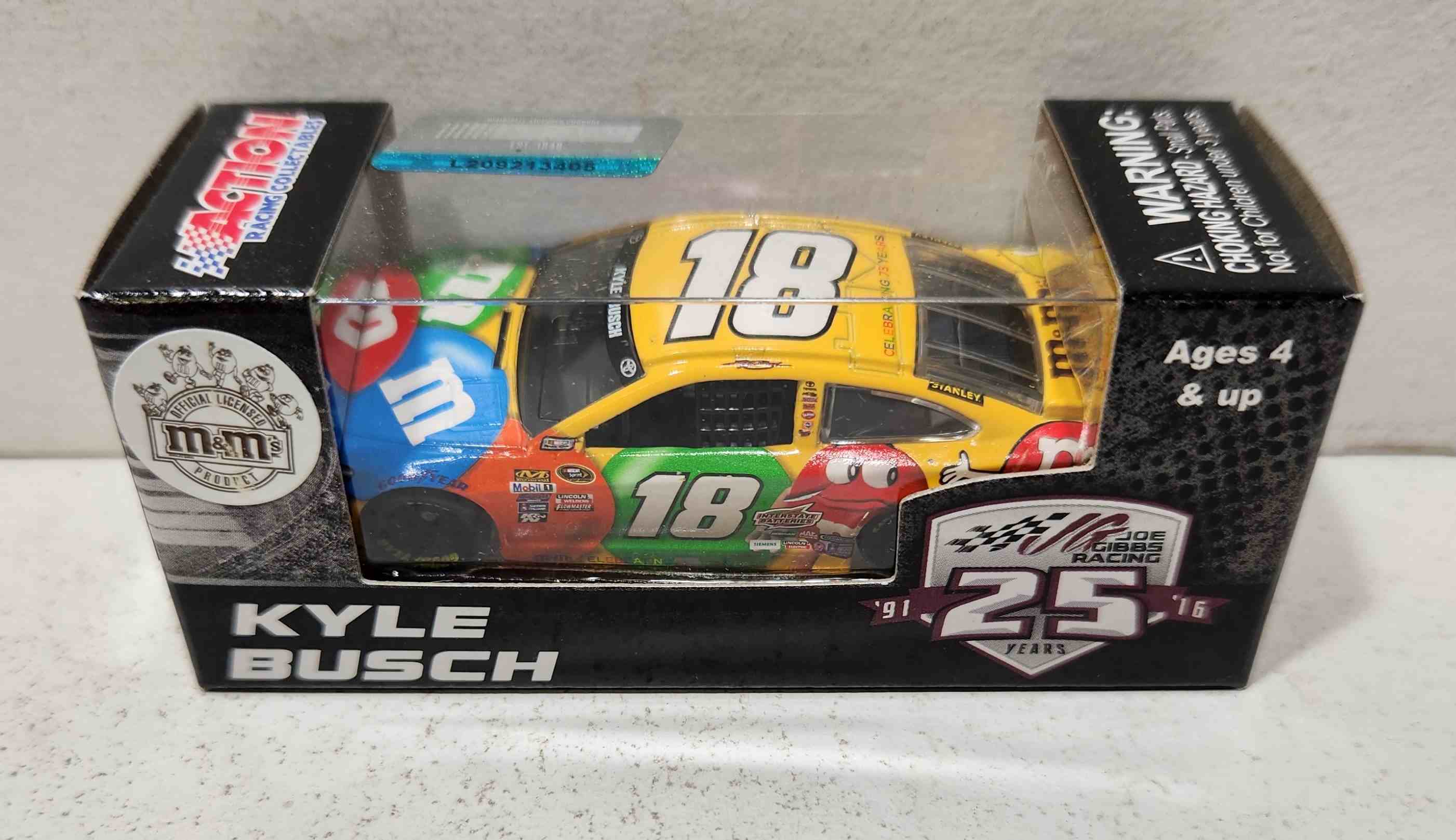 2016 Kyle Busch 1/64th M&M's Pitstop Series Camry