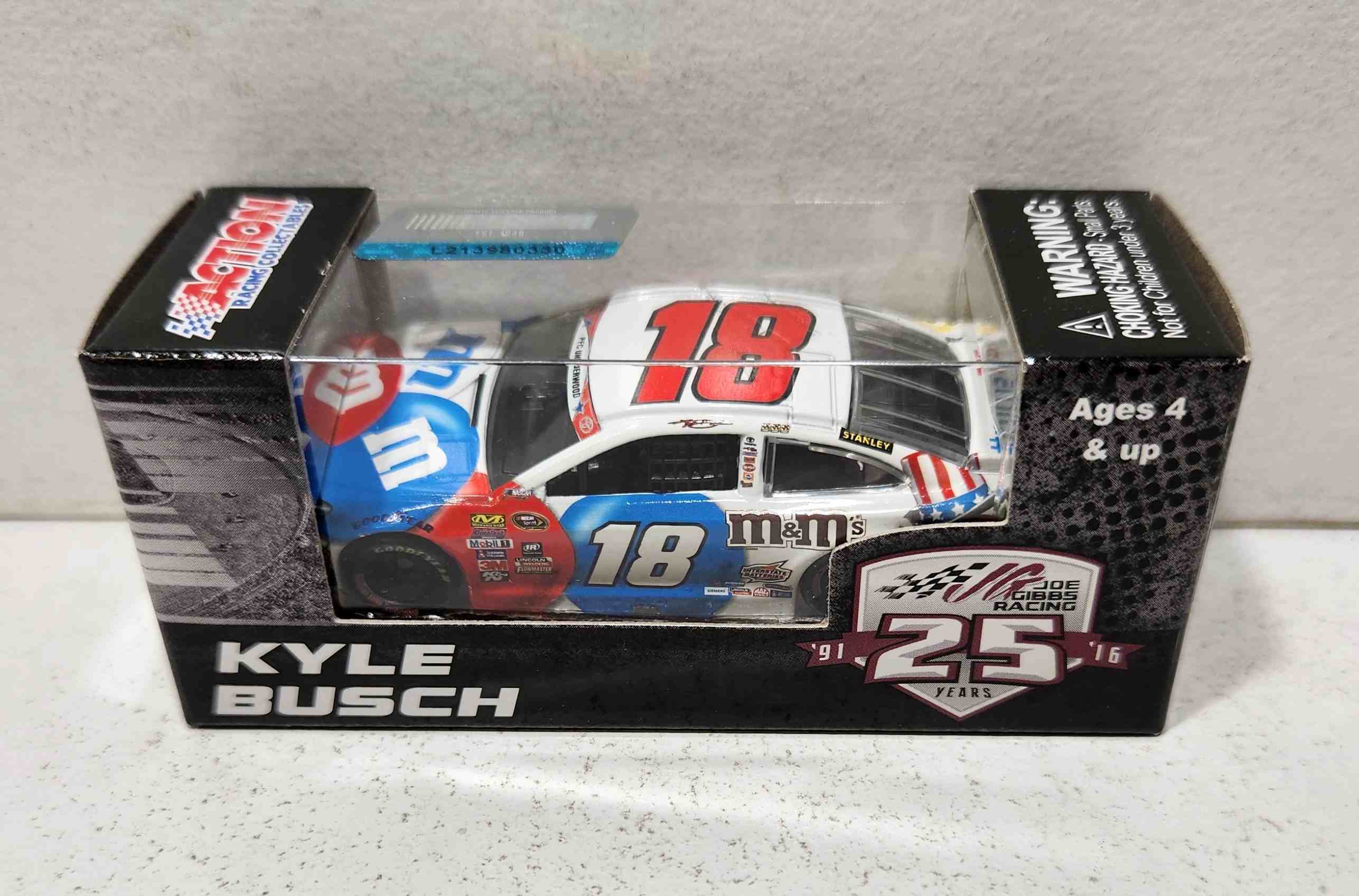 2016 Kyle Busch 1/64th M&M's "Red, White & Blue" Pitstop Series Camry