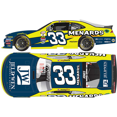 2016 Brandon Jones 1/64th Menards "Xfinity Series" Pitstop Series car