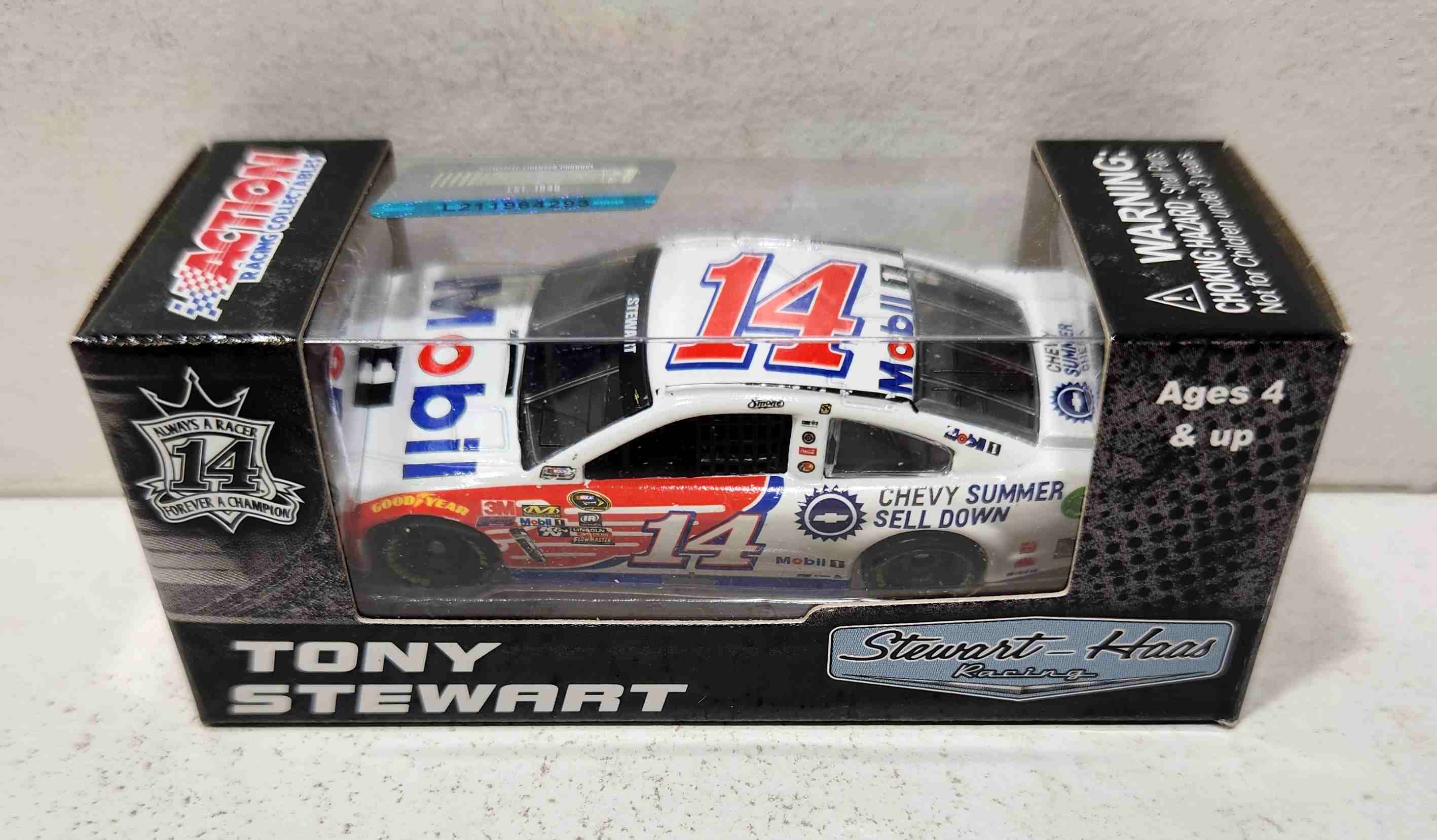 2016 Tony Stewart 1/64th Mobil1 "Chevy Summer Sell Down""Brickyard 400" Pitstop Series Chevrolet SS