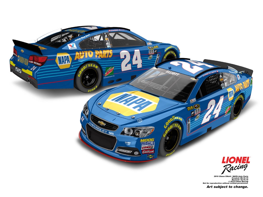 2016 Chase Elliott 1/24th NAPA Chevrolet SS