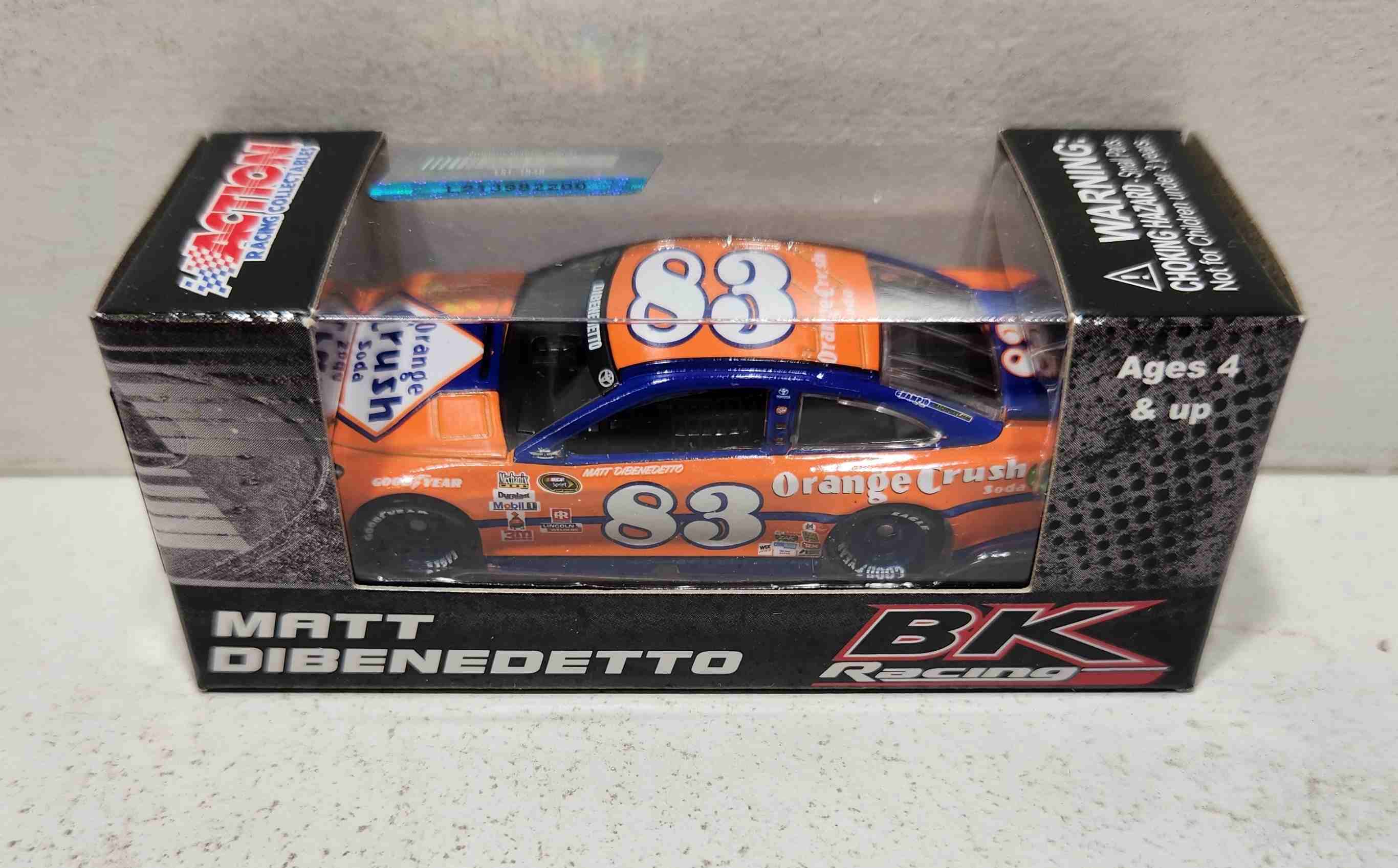 2016 Matt DiBenedetto 1/64th Orange Crush Soda "Darlington Throwback" Pitstop Series Camry