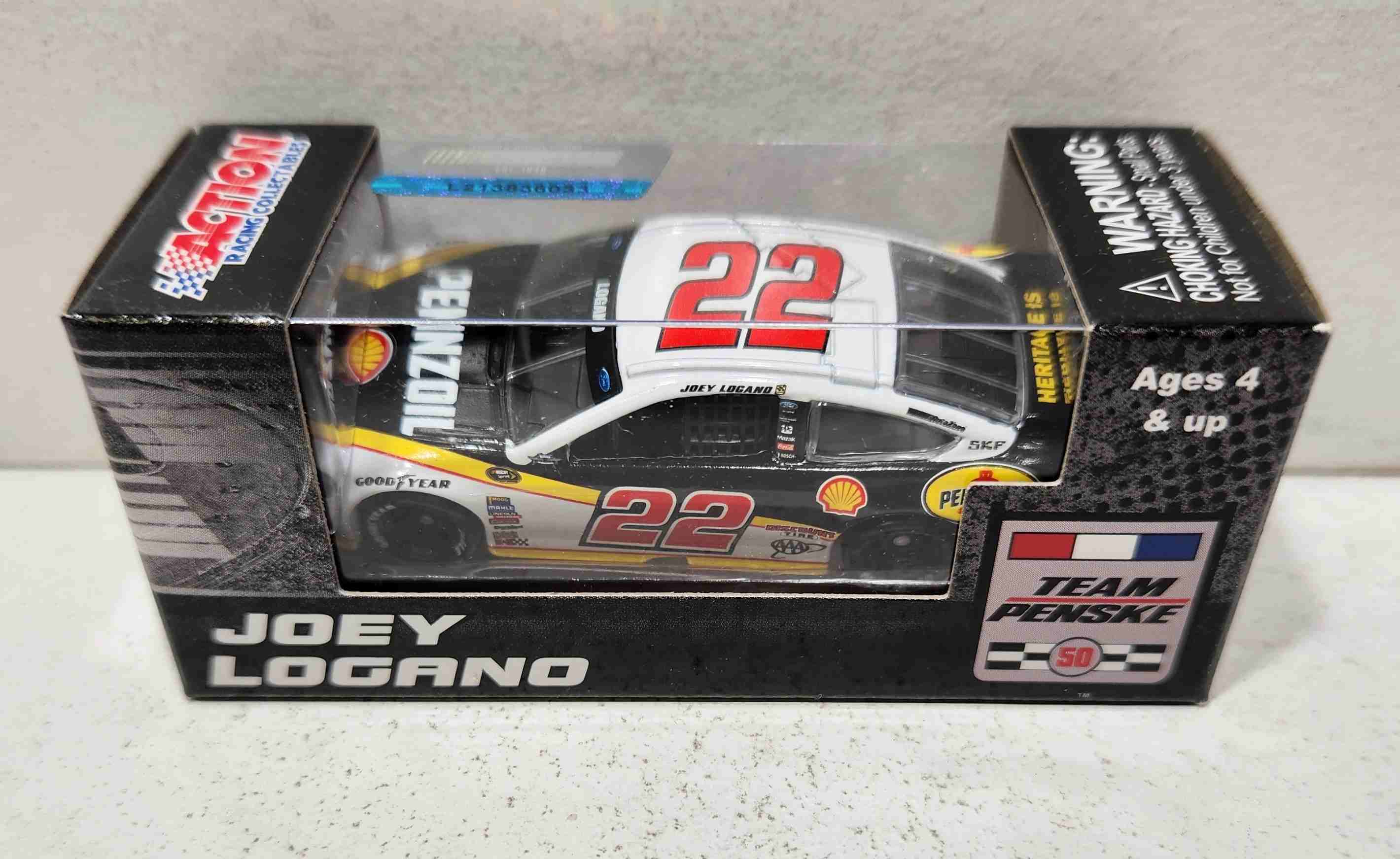 2016 Joey Logano 1/64th Shell-Pennzoil "Darlington Throwback" Pitstop Series Fusion