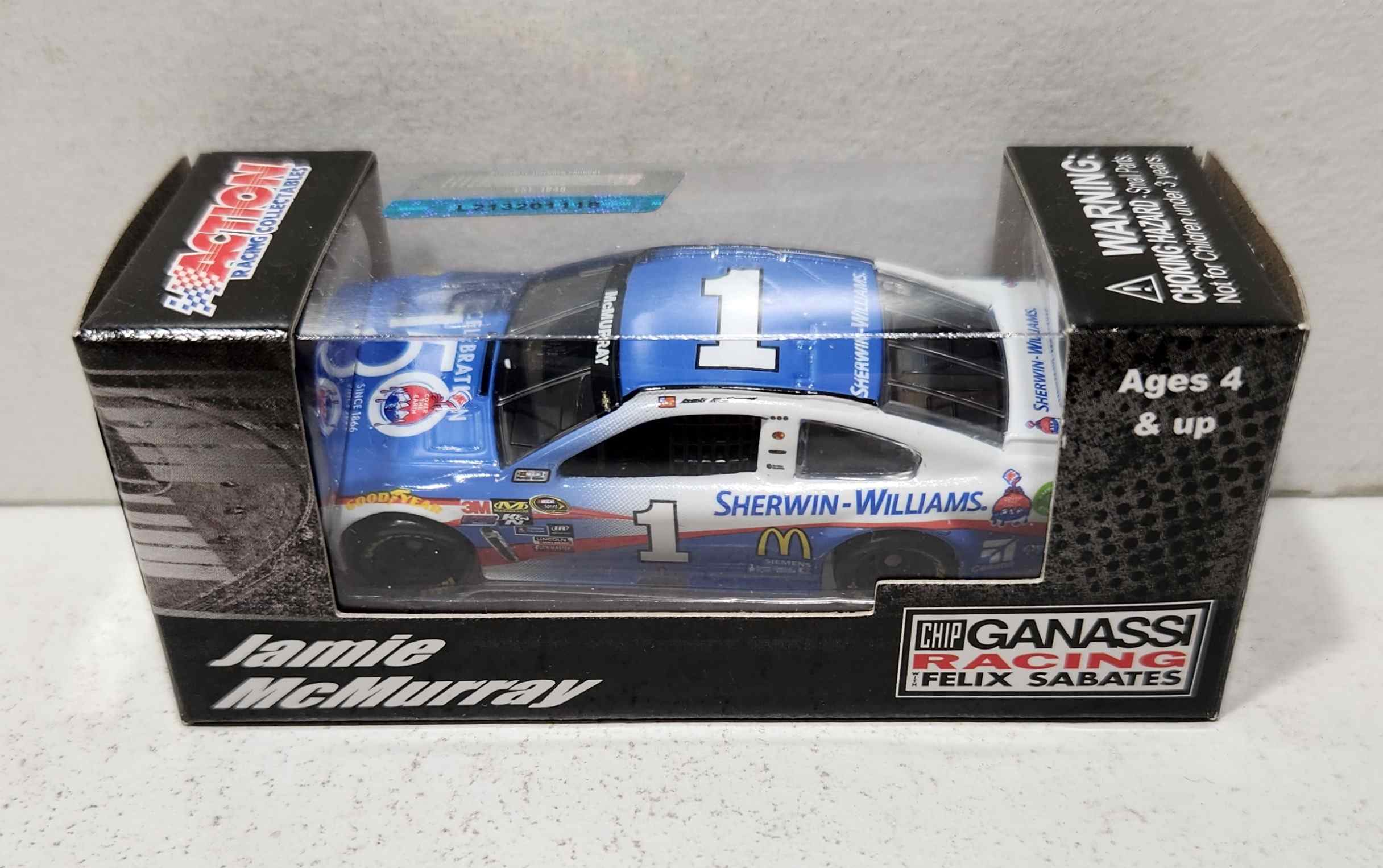 2016 Jamie McMurray 1/64th Sherwin-Williams "150th Anniversary" Pitstop Series Chevrolet SS