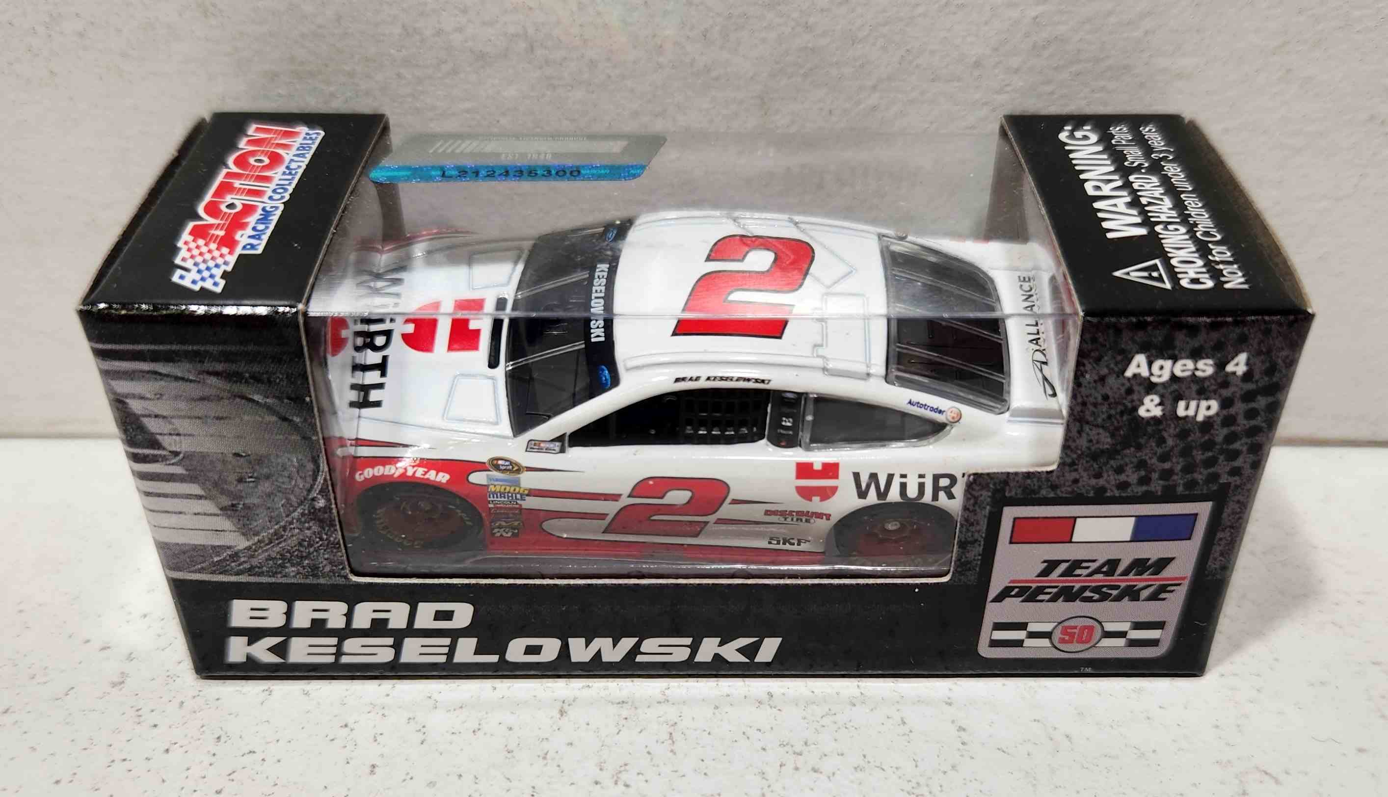 2016 Brad Keselowski 1/64th Wurth Pitstop Series Fusion