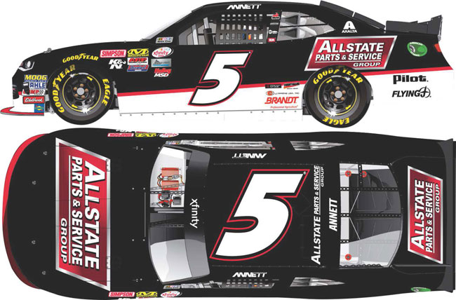 2017 Michael Annett 1/64th Allstate Parts & Service "Xfinity Series" Pitstop Series car